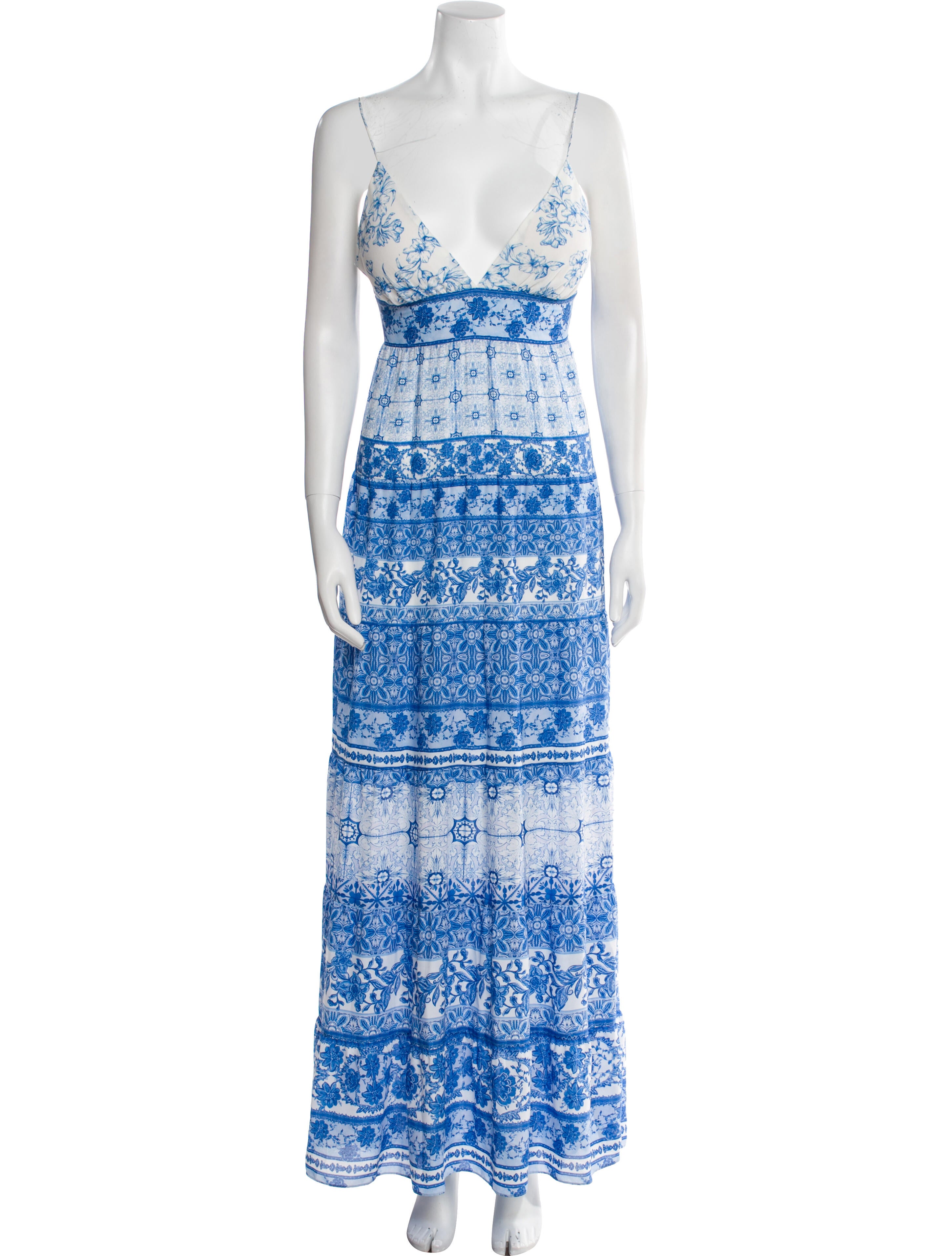 Alice + Olivia Floral Print Long Dress