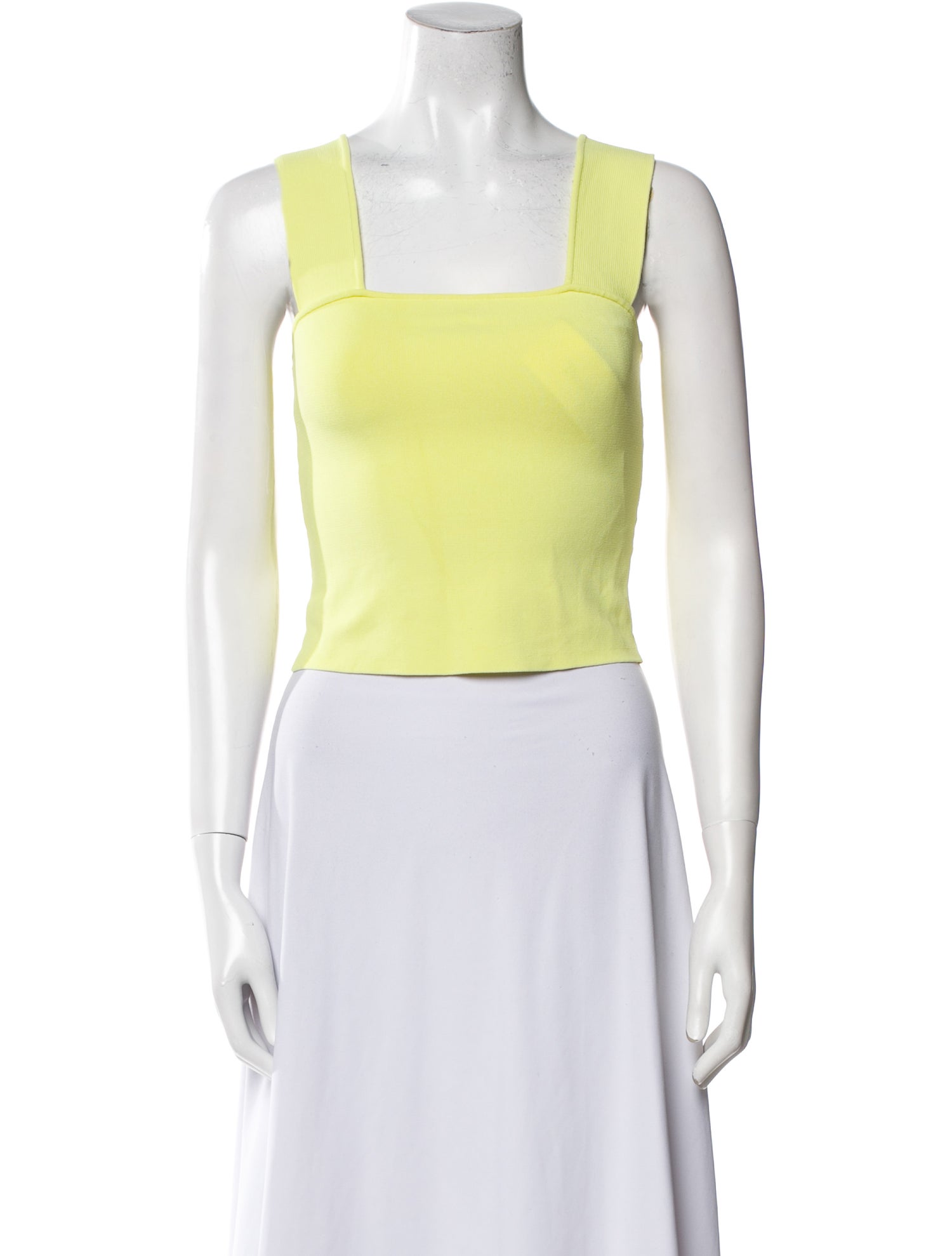 Alice + Olivia Square Neckline Sleeveless Crop Top