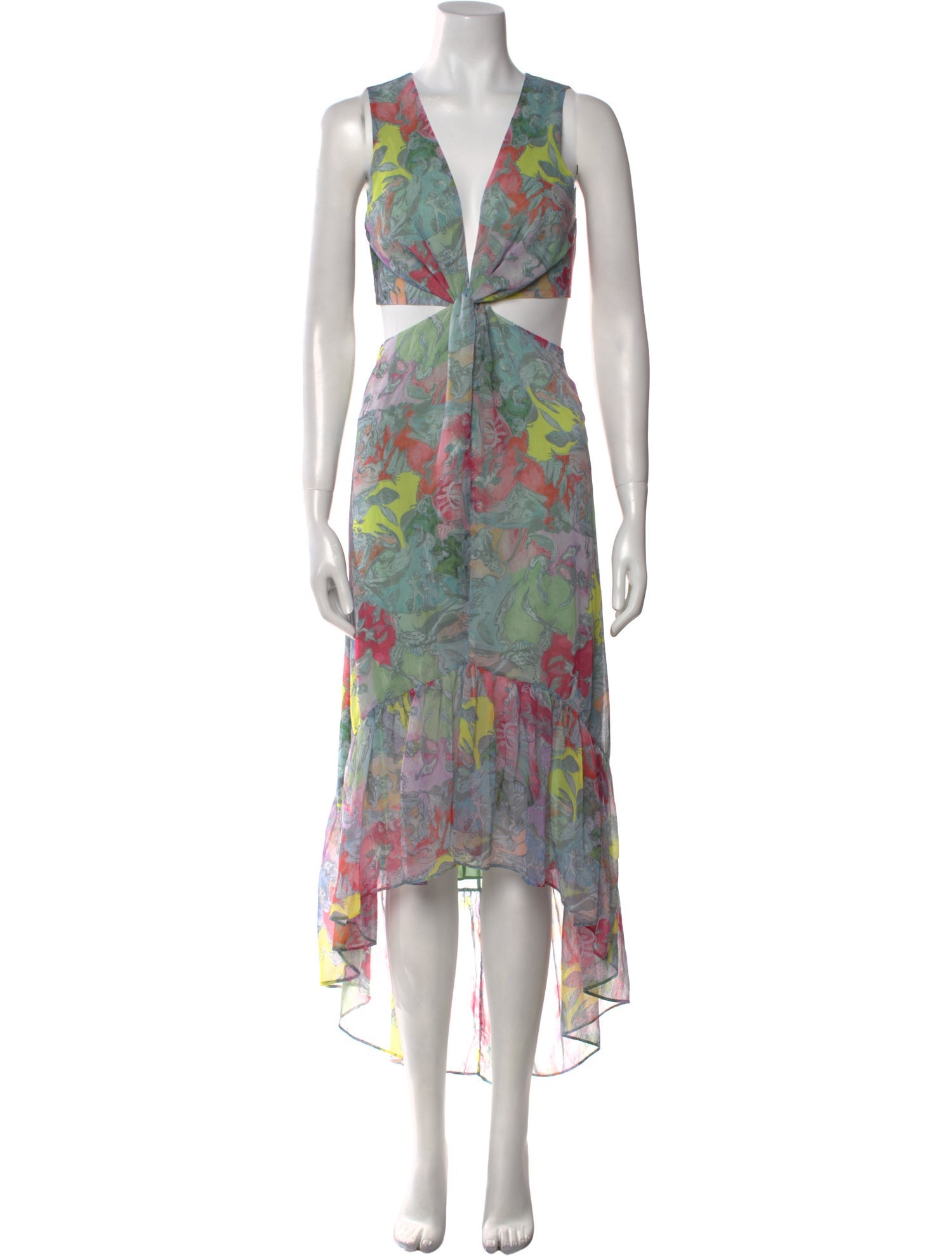 Alice + Olivia Printed Long Dress