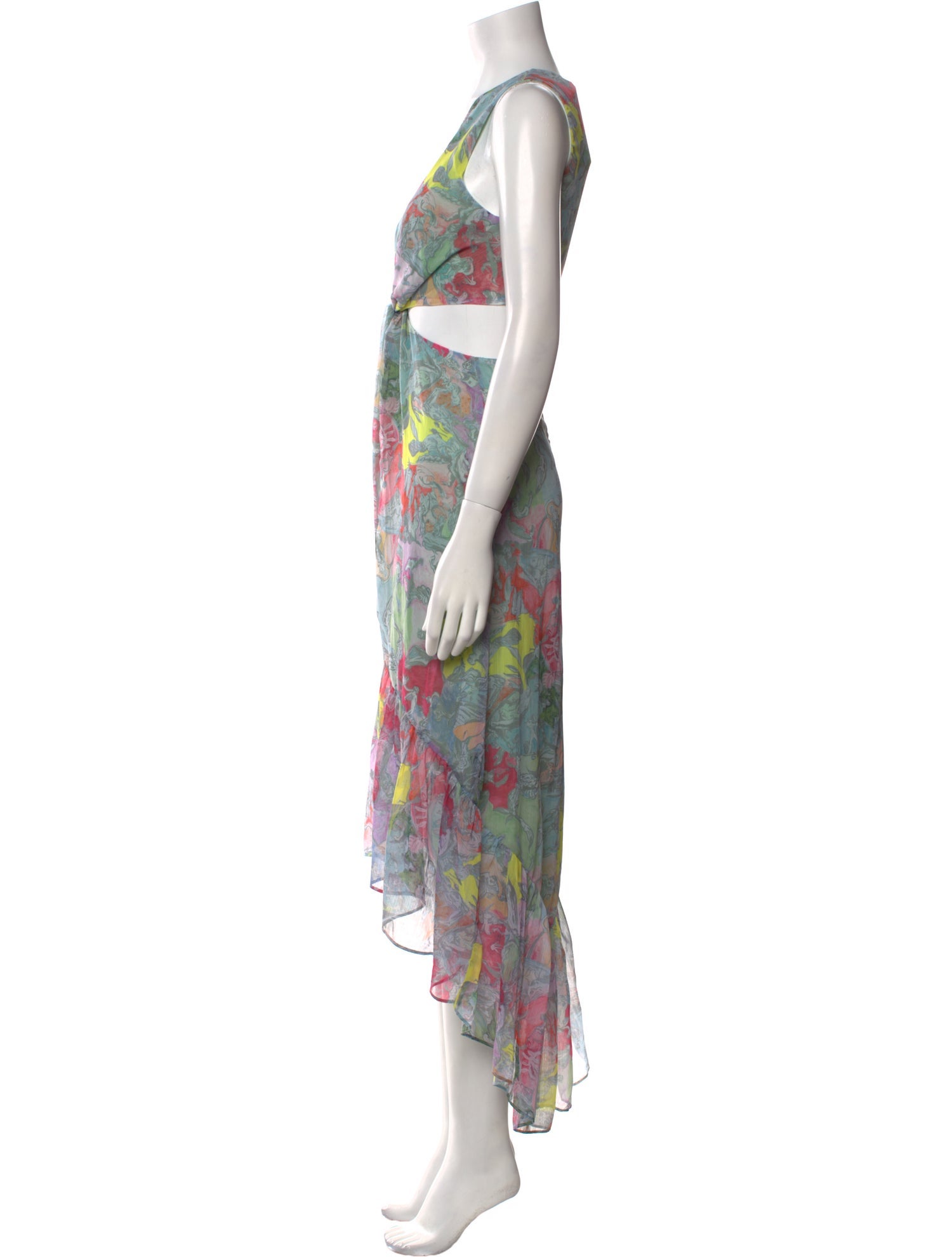 Alice + Olivia Printed Long Dress