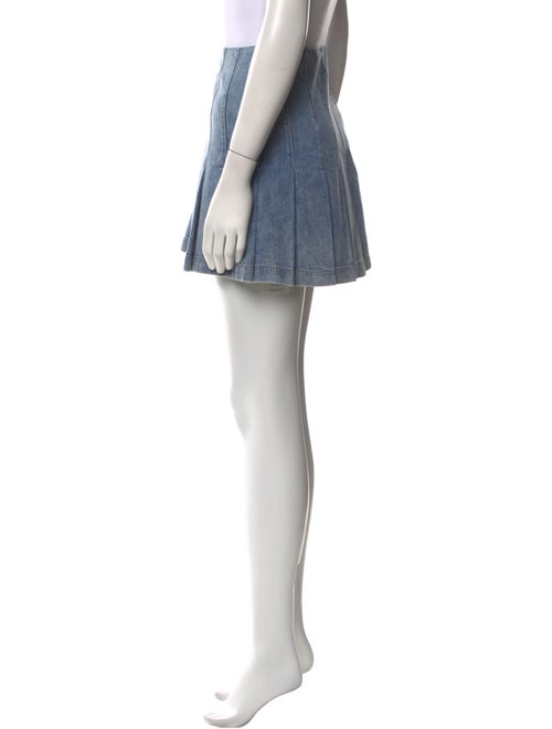 Alice + Olivia Pleated Accents Mini Skirt