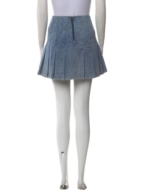 Alice + Olivia Pleated Accents Mini Skirt