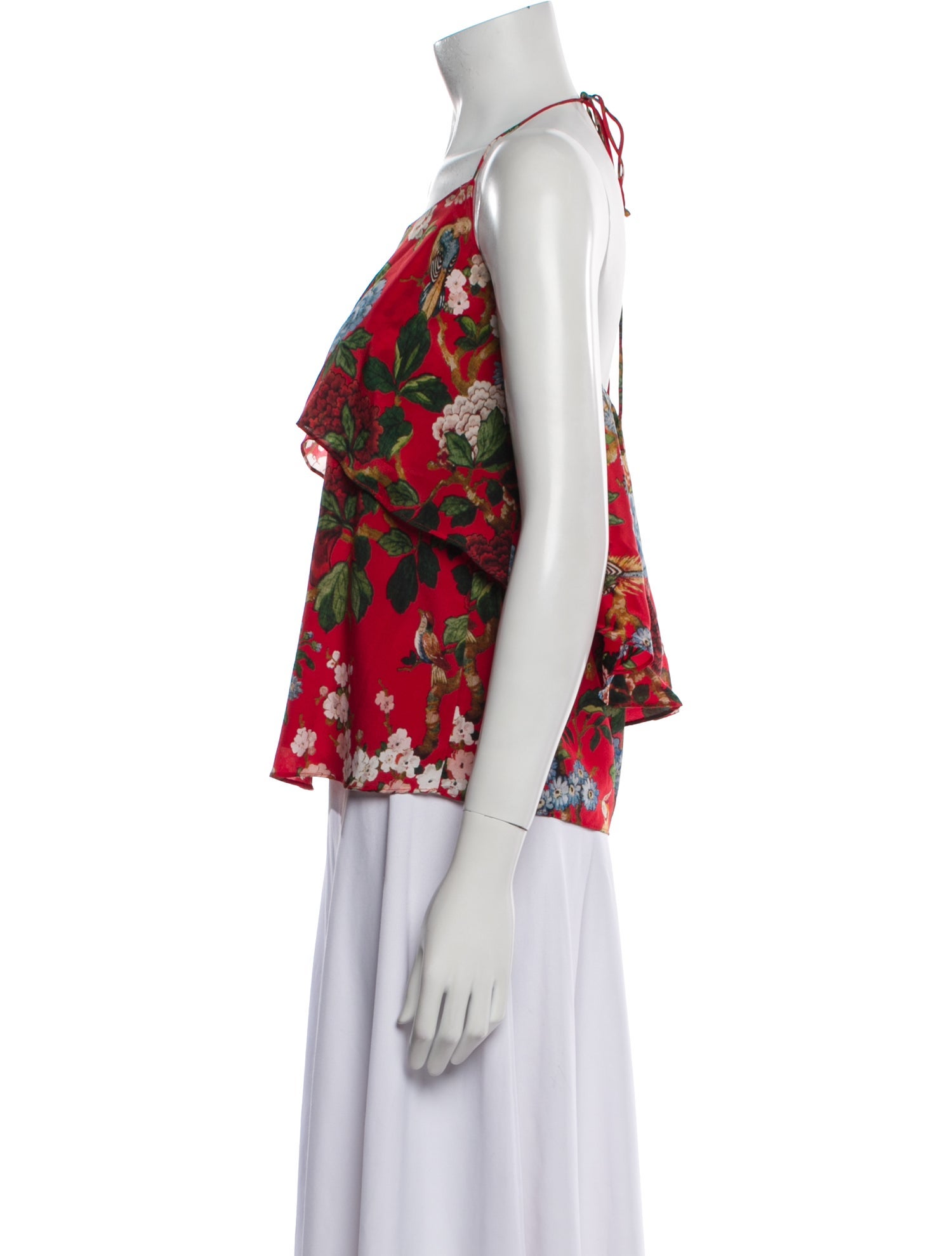 Alice + Olivia Silk Floral Print Blouse