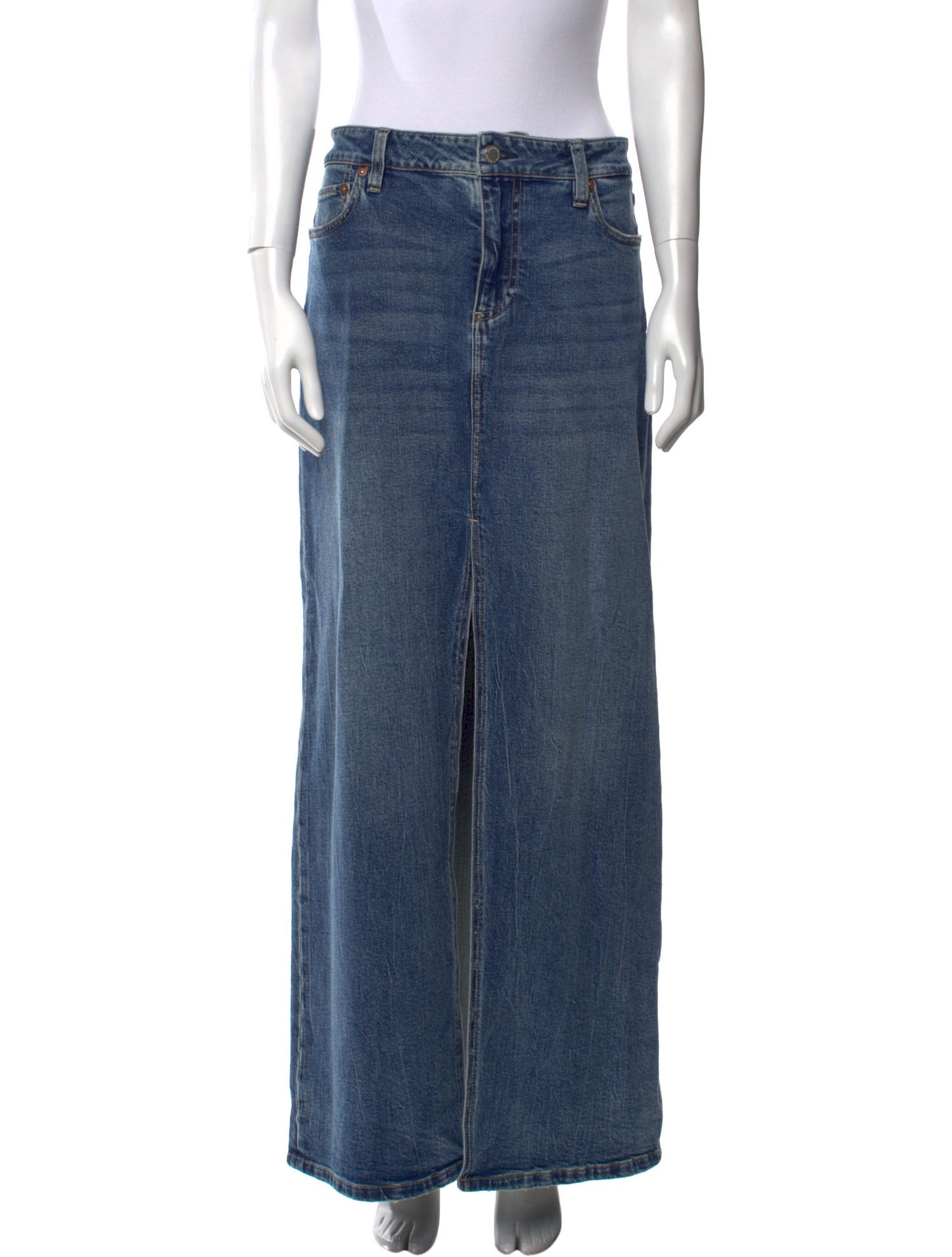 Alice + Olivia Distressed Accents Long Skirt