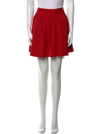 Alice + Olivia Pleated Accents Mini Skirt