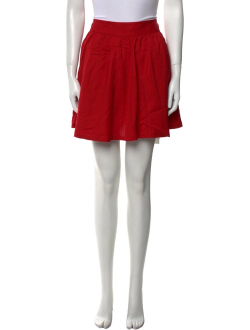 Alice + Olivia Pleated Accents Mini Skirt
