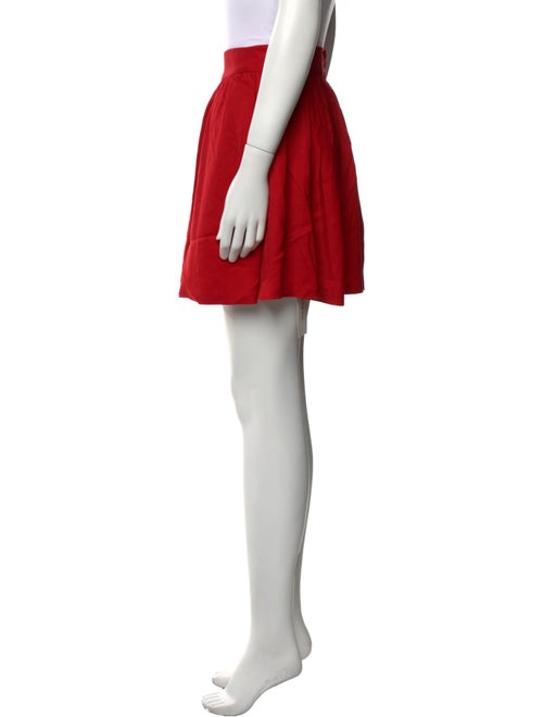 Alice + Olivia Pleated Accents Mini Skirt