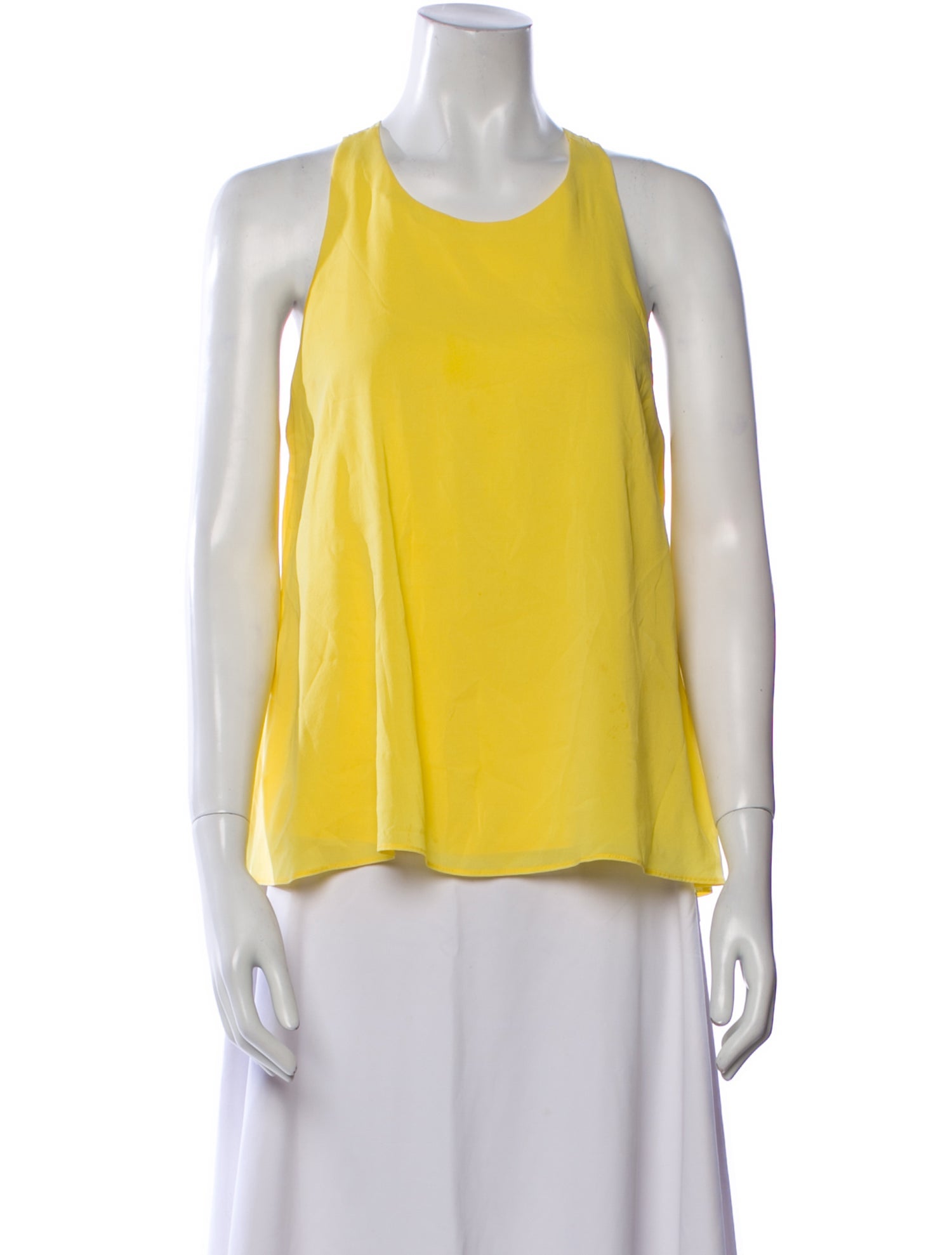 Alice + Olivia Silk Scoop Neck Top