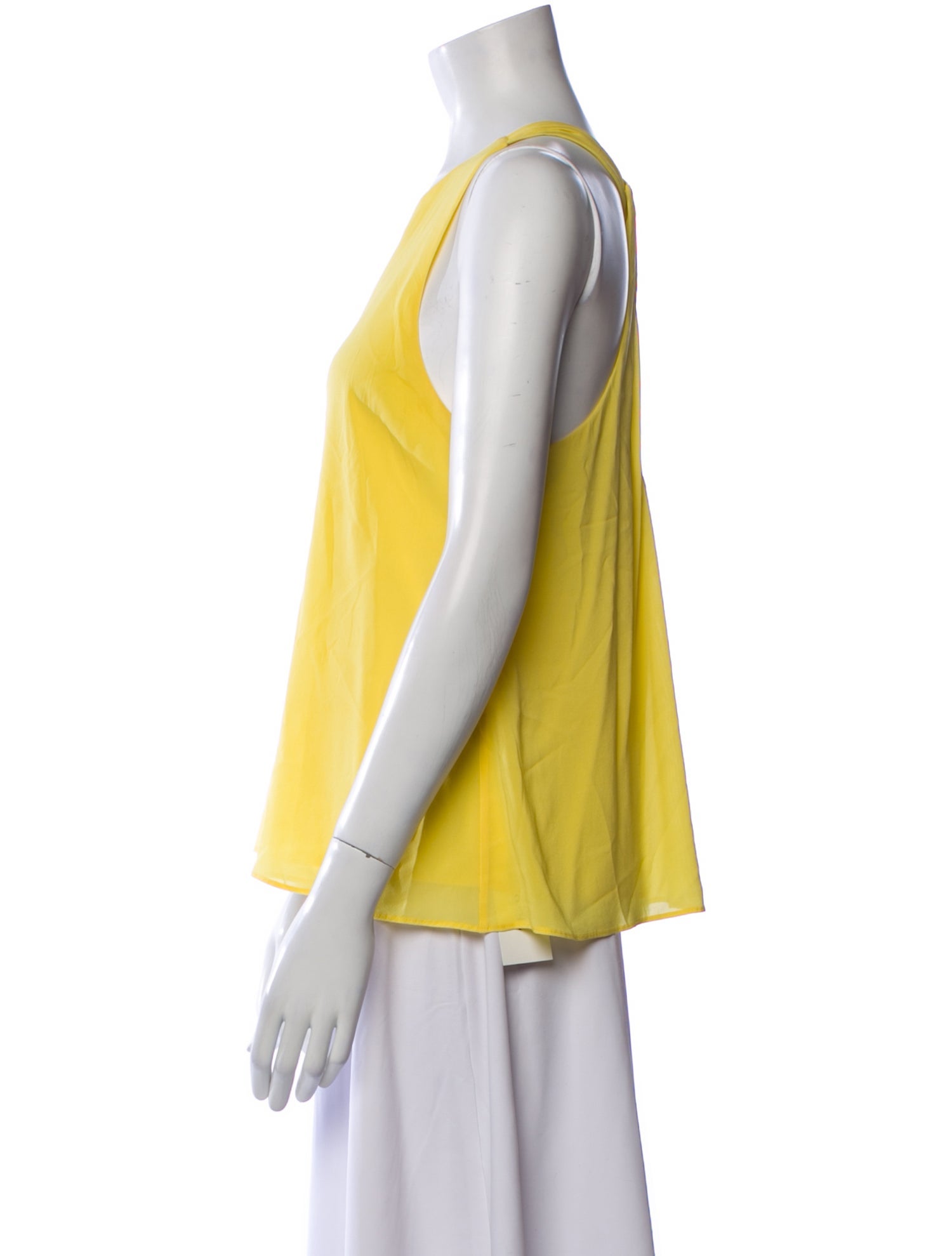 Alice + Olivia Silk Scoop Neck Top