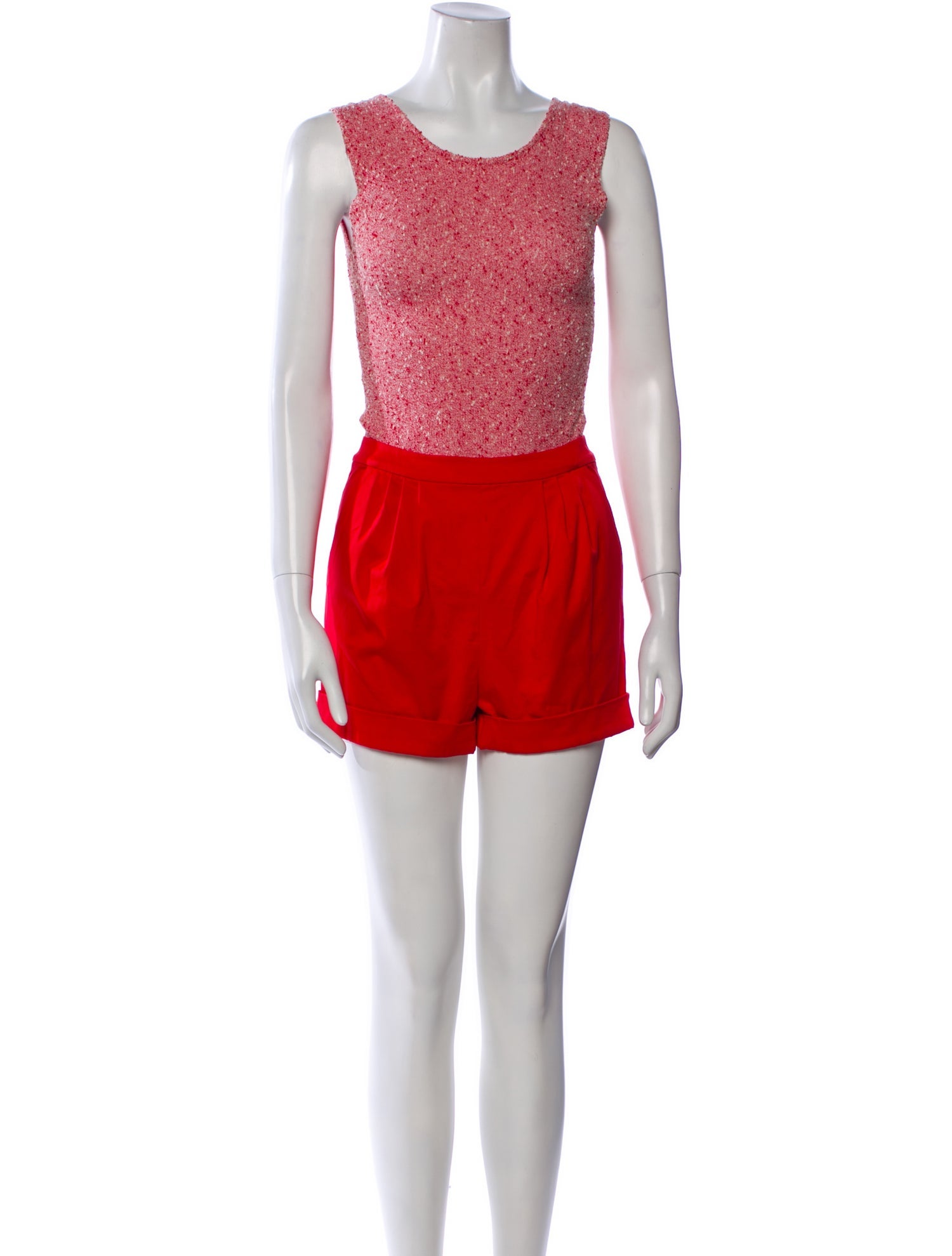 Alice + Olivia Scoop Neck Romper