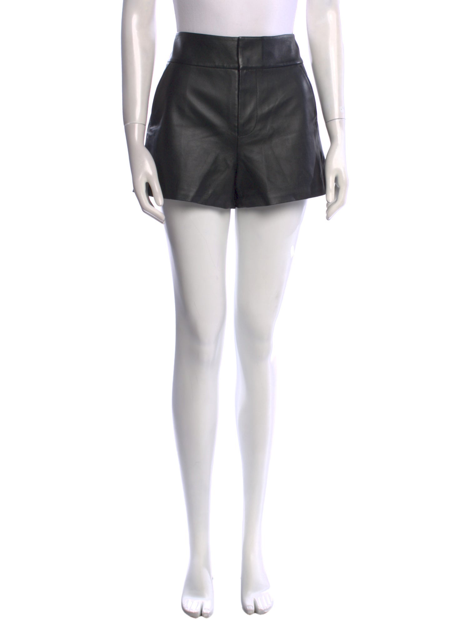 Alice + Olivia Leather Mini Shorts