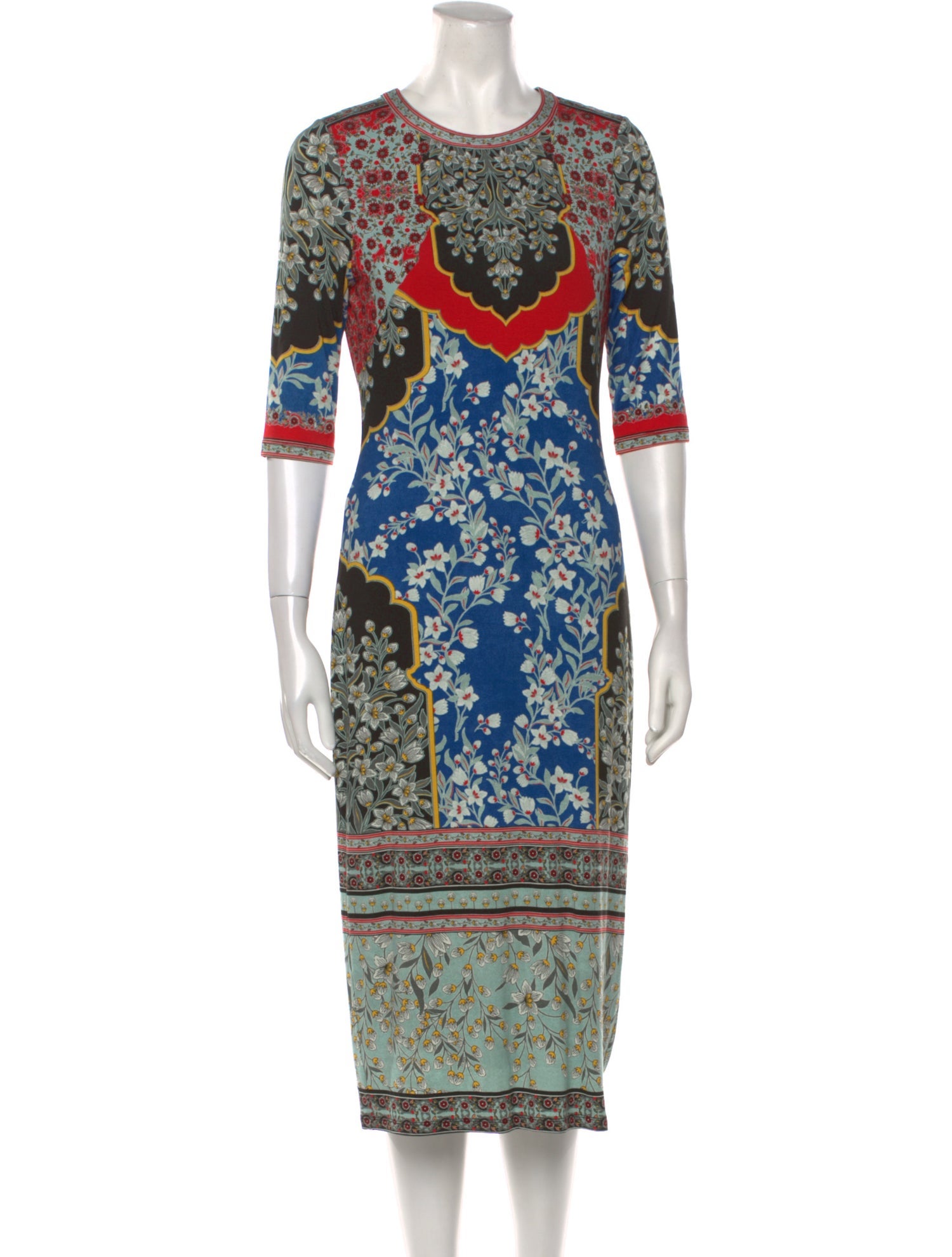 Alice + Olivia Printed Midi Length Dress