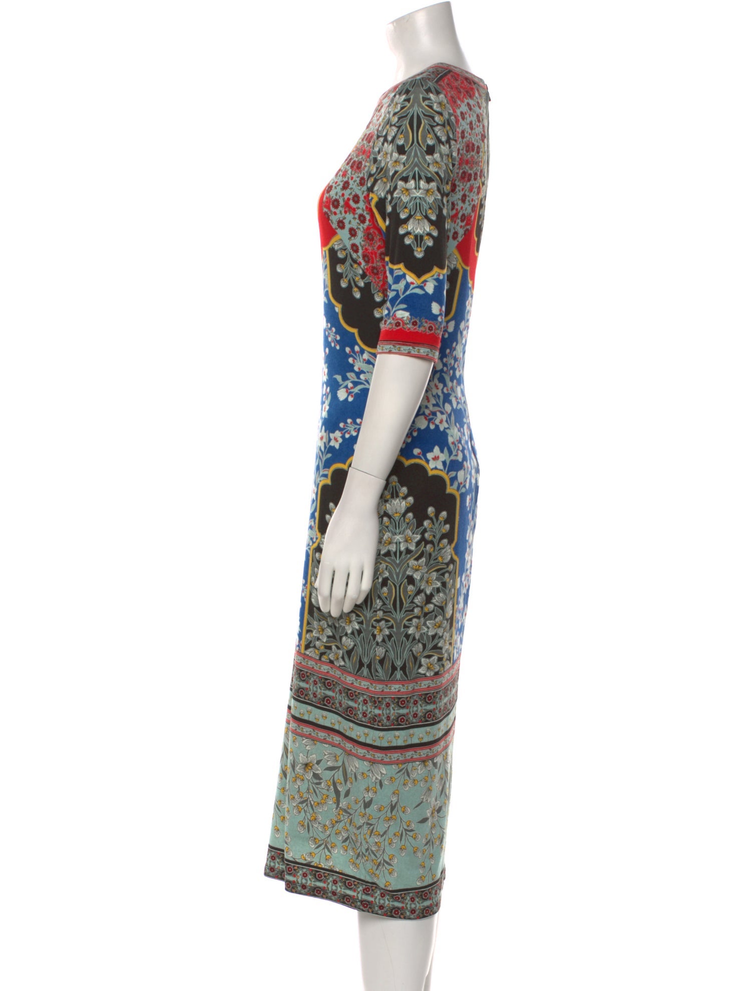 Alice + Olivia Printed Midi Length Dress