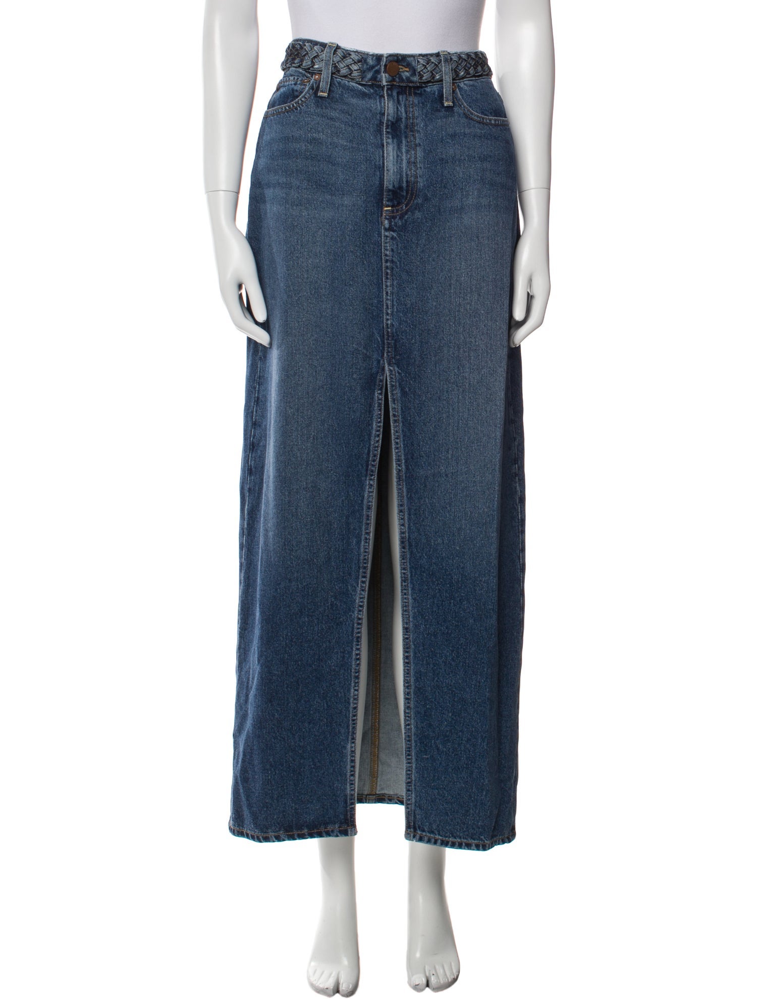 Alice + Olivia Braided Accents Midi Length Skirt