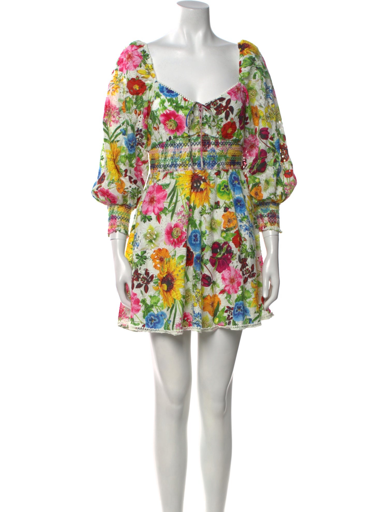 Alice + Olivia Floral Print Mini Dress