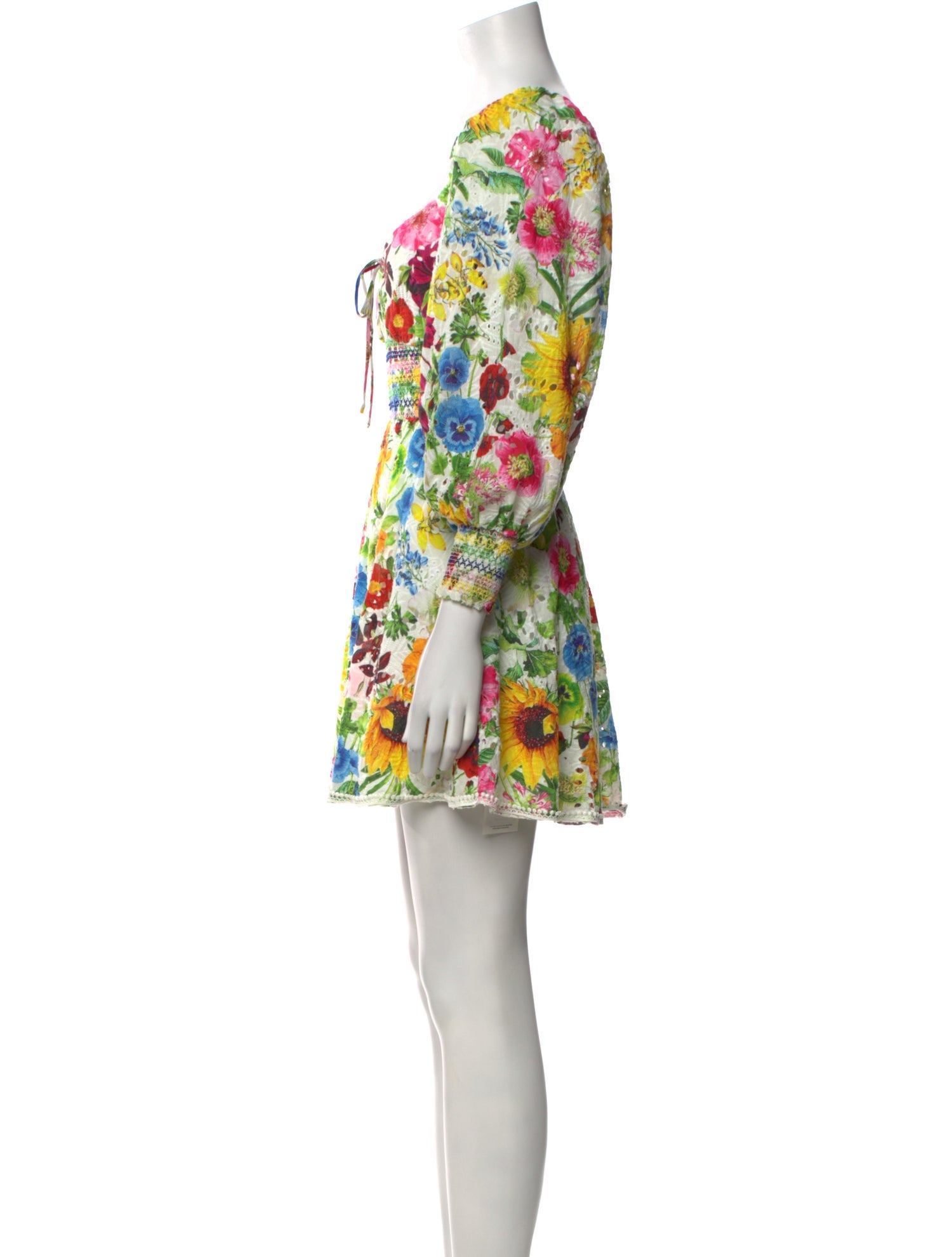 Alice + Olivia Floral Print Mini Dress