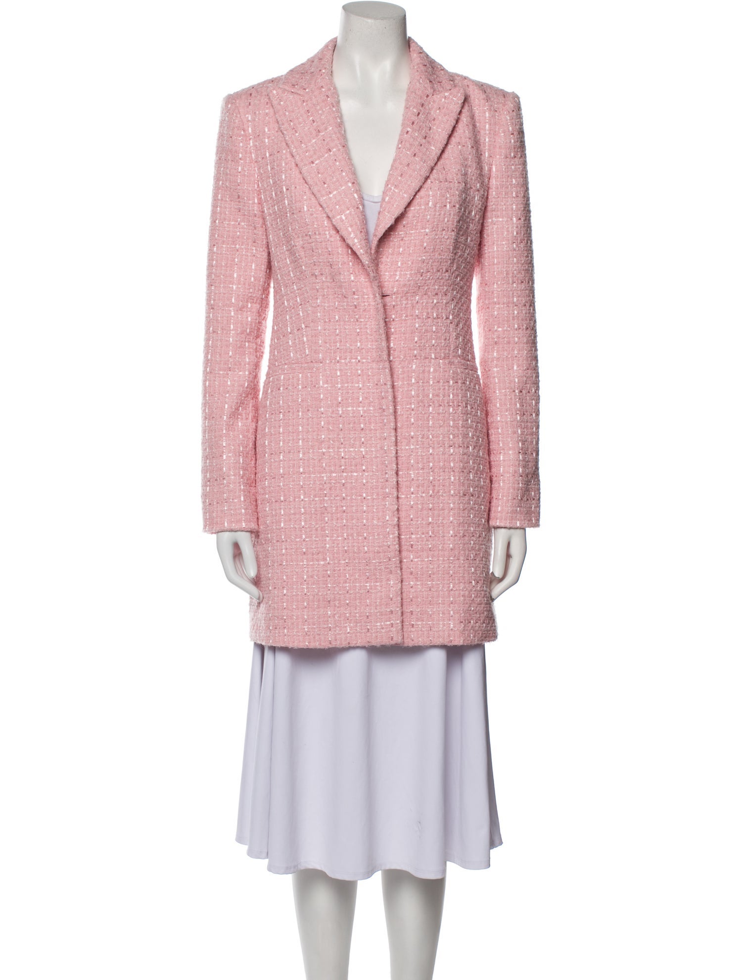 Alice + Olivia Tweed Pattern Coat