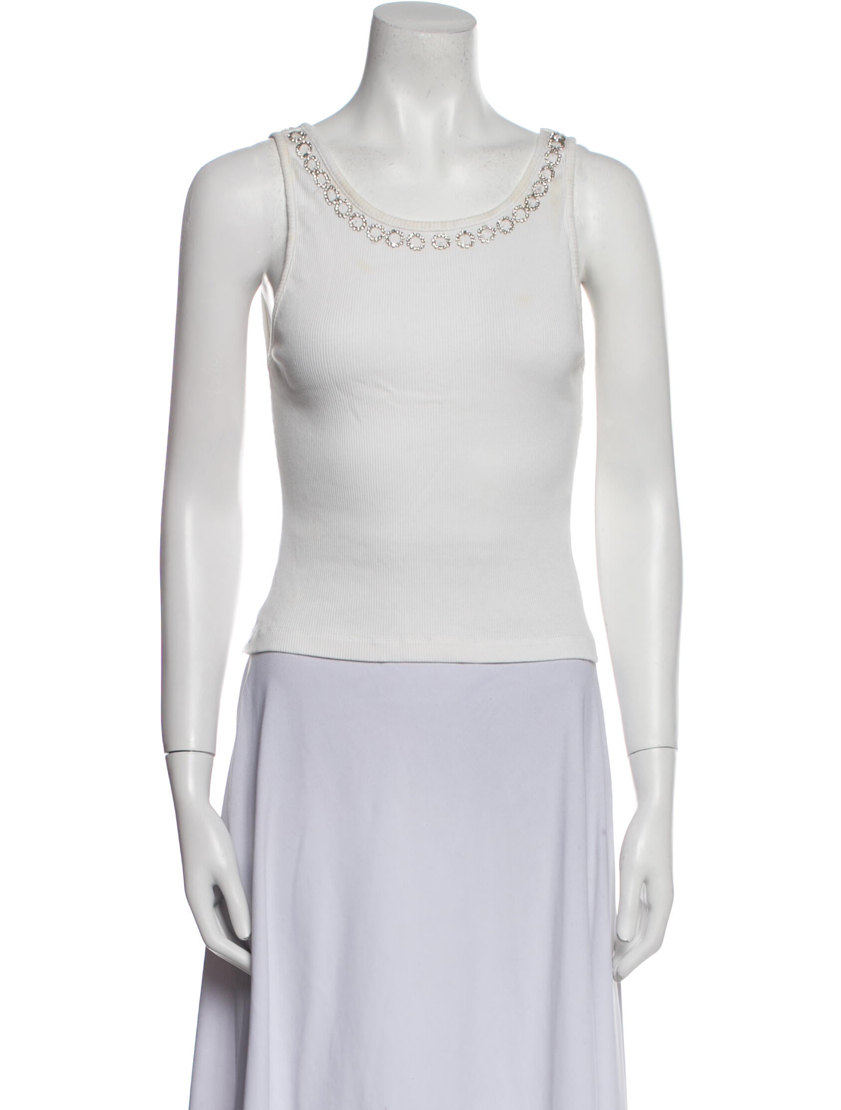 Alice + Olivia Scoop Neck Sleeveless Top