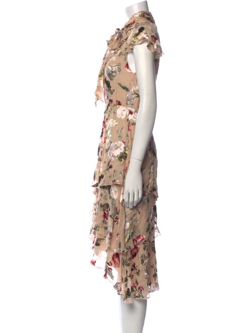 Alice + Olivia Floral Print Long Dress