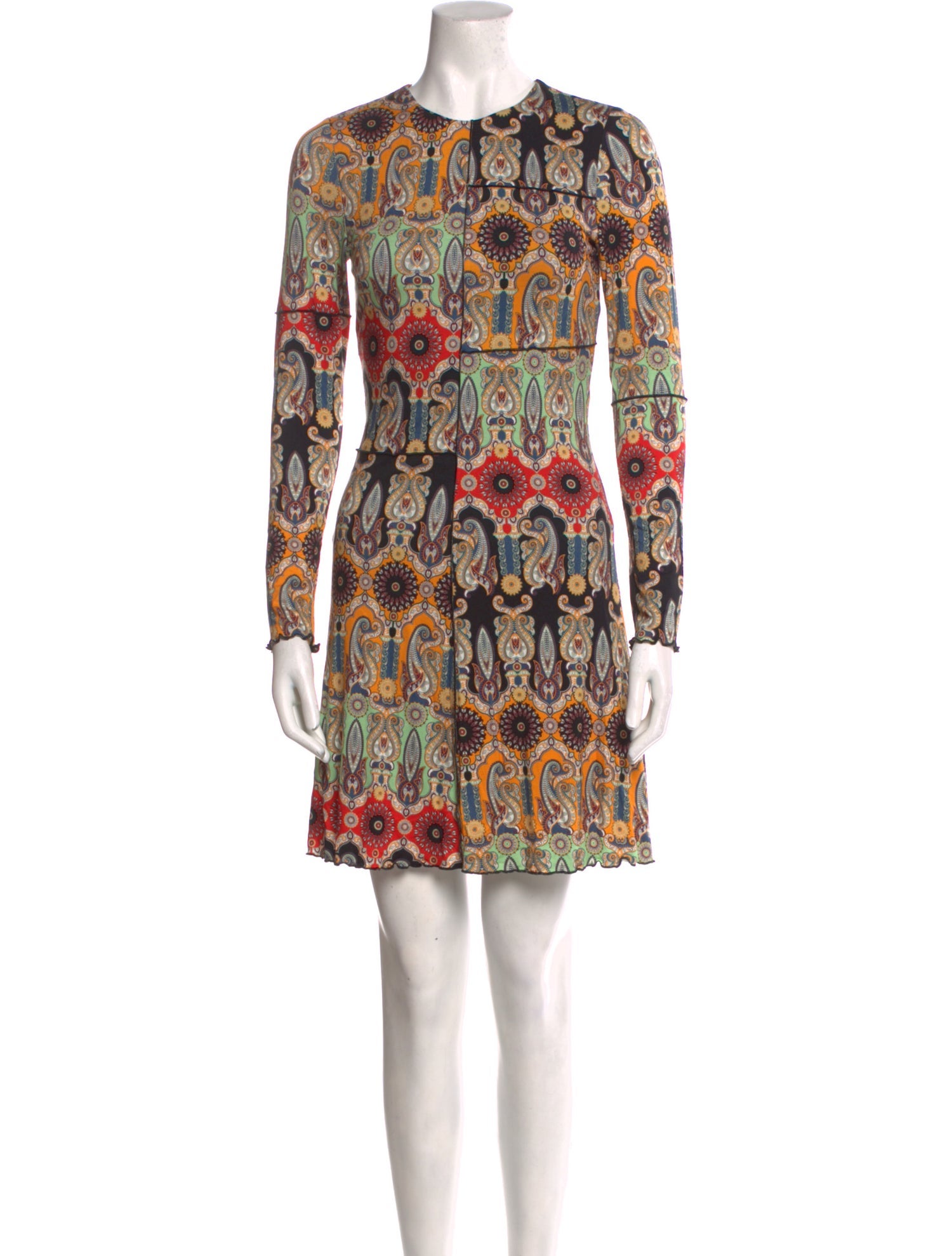 Alice + Olivia Paisley Print Mini Dress w/ Tags