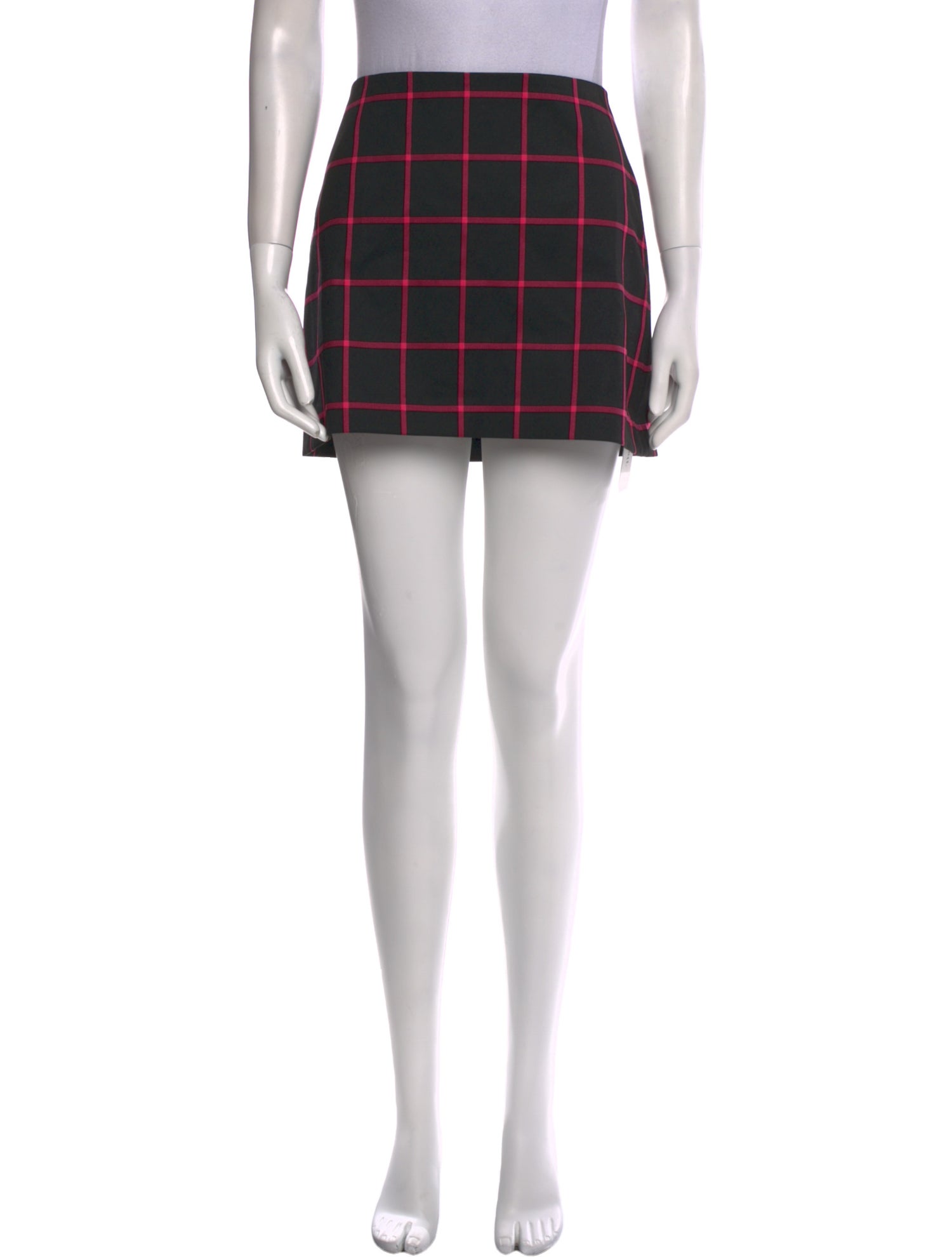 Alice + Olivia Plaid Print Mini Skirt w/ Tags