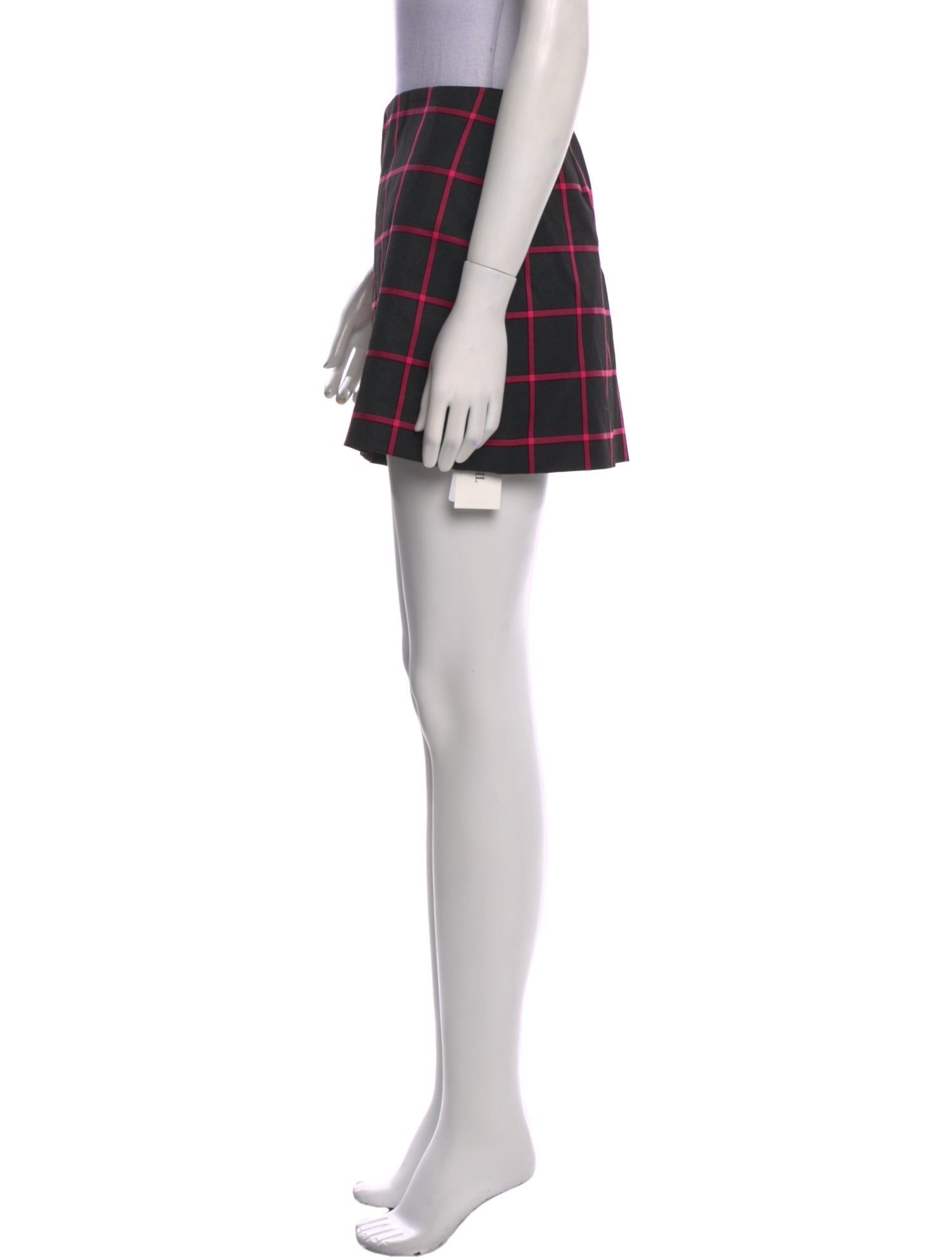 Alice + Olivia Plaid Print Mini Skirt w/ Tags