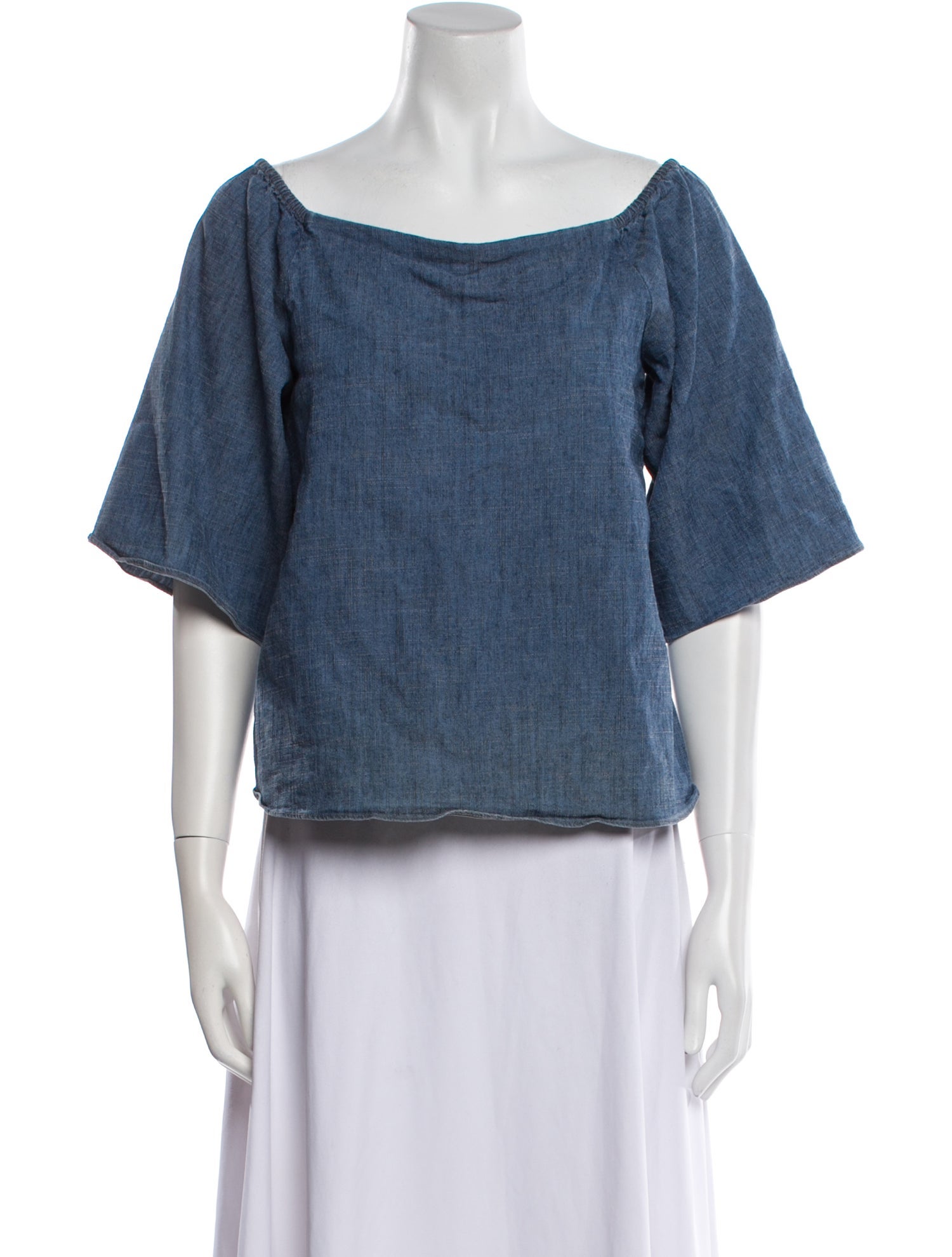 Alice + Olivia Bateau Neckline Short Sleeve Top