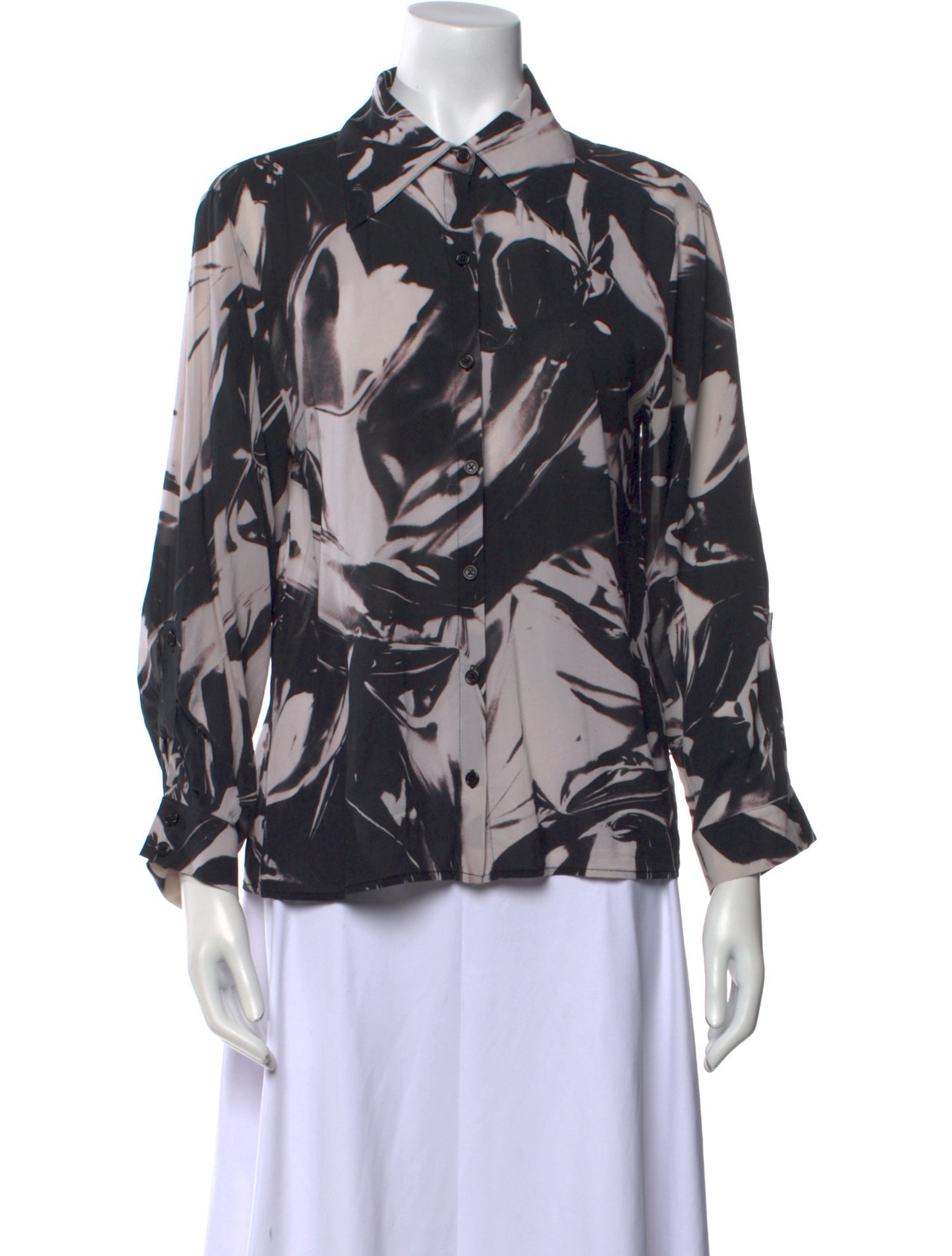 Alice + Olivia Silk Printed Blouse