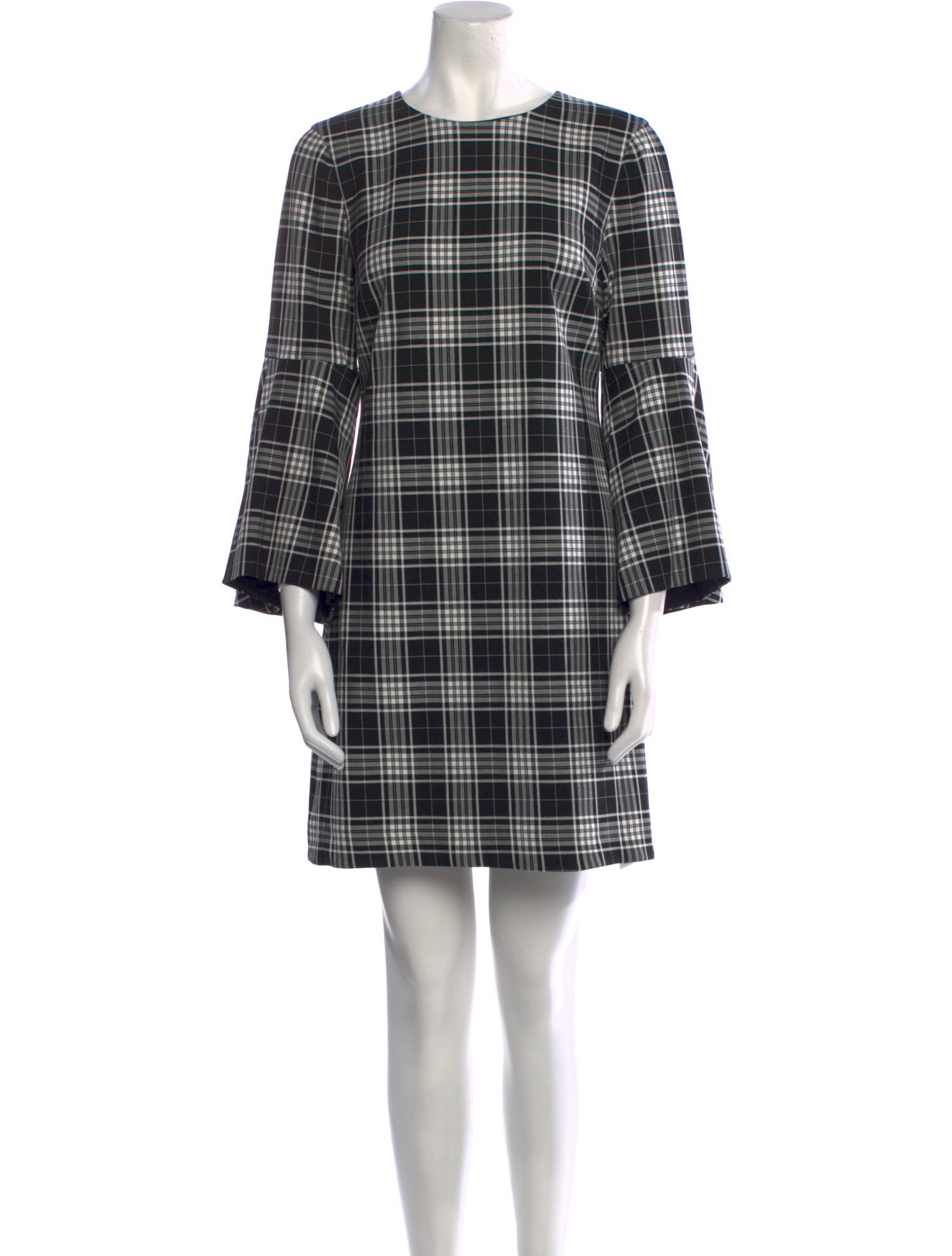 Alice + Olivia Plaid Print Mini Dress