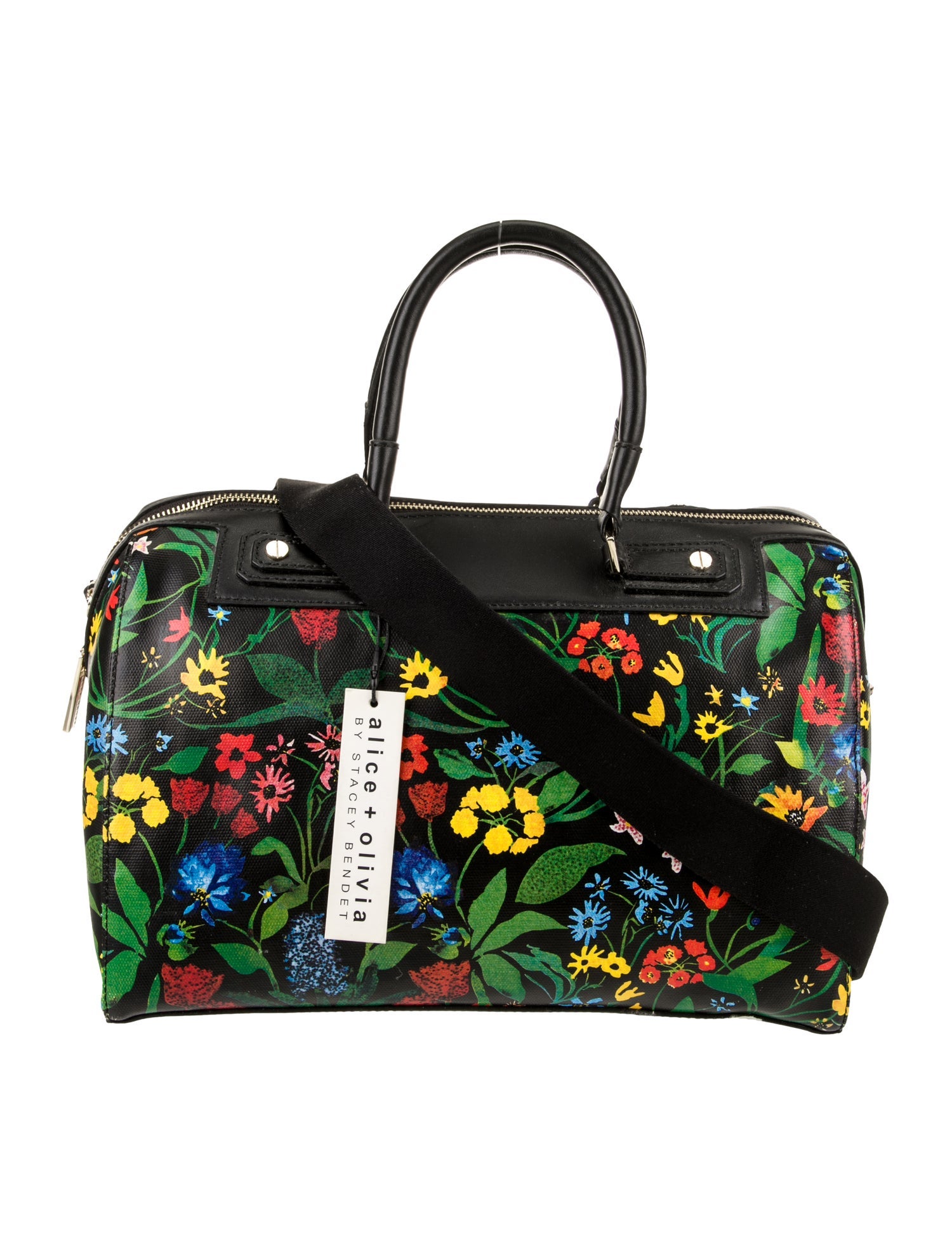 Alice + Olivia Leather Top Handle Bag