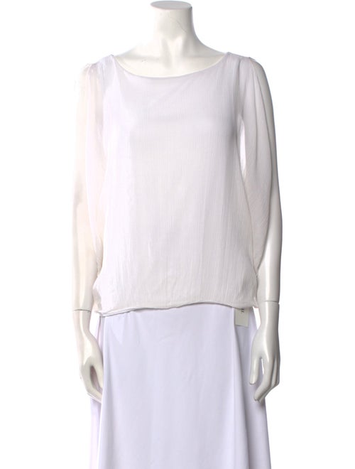 Alice + Olivia Silk Scoop Neck Top