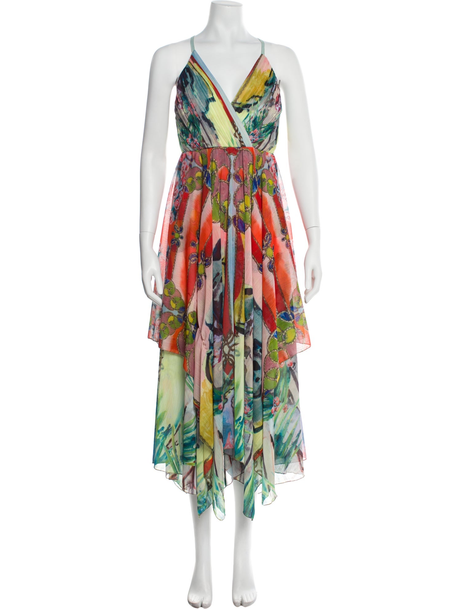 Alice + Olivia Floral Print Long Dress
