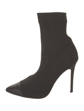 Alice + Olivia Glitter Accents Sock Boots