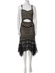 Alice + Olivia Lace Pattern Long Dress