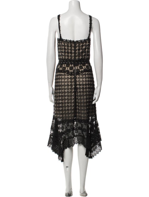 Alice + Olivia Lace Pattern Long Dress