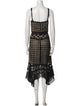 Alice + Olivia Lace Pattern Long Dress