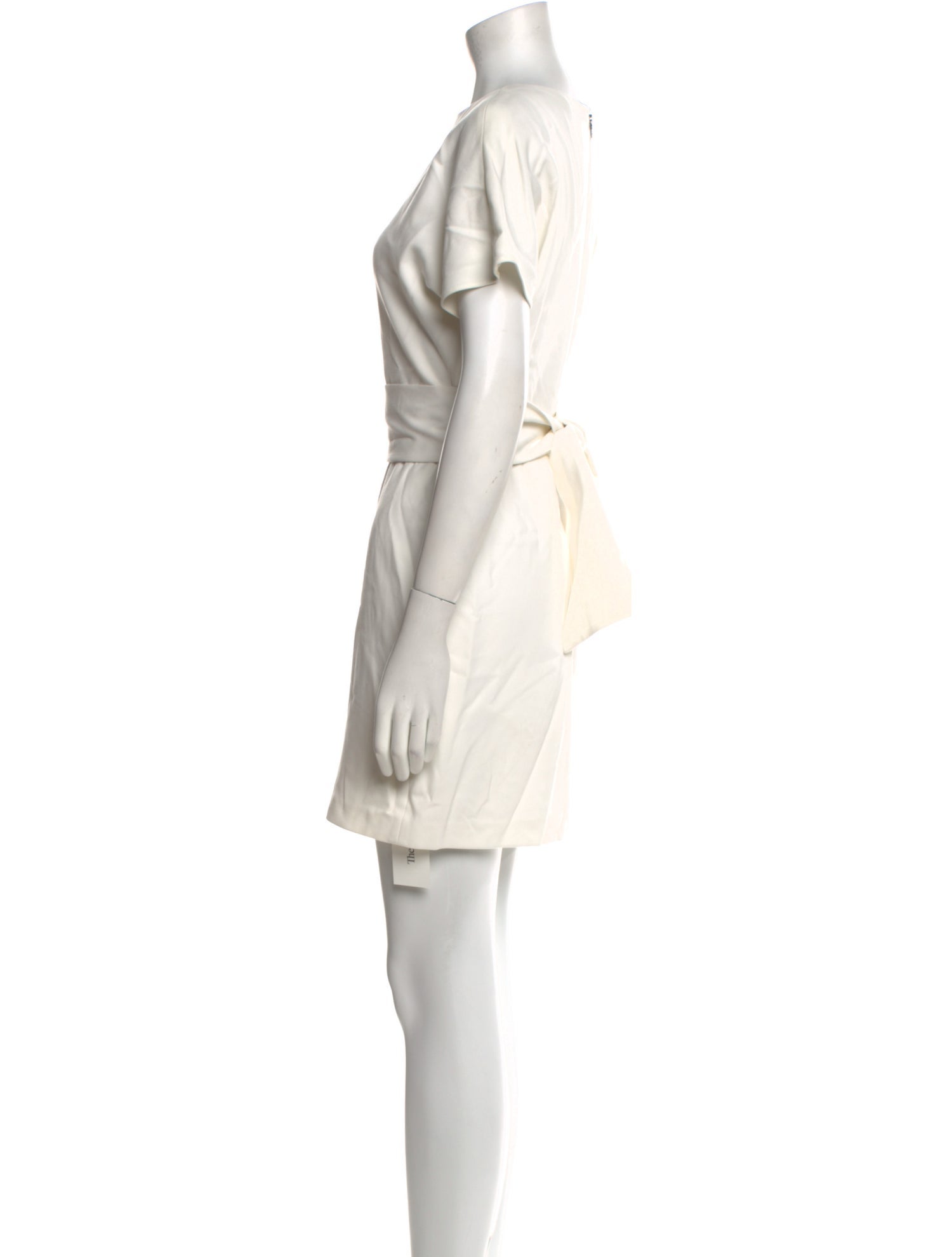 Alice + Olivia Bateau Neckline Mini Dress