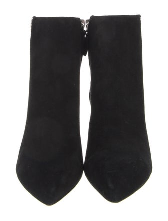 Alice + Olivia Suede Crystal Embellishments Sock Boots