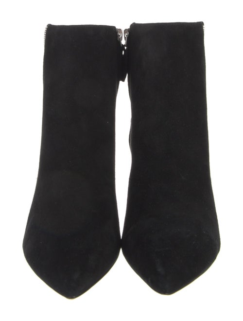 Alice + Olivia Suede Crystal Embellishments Sock Boots