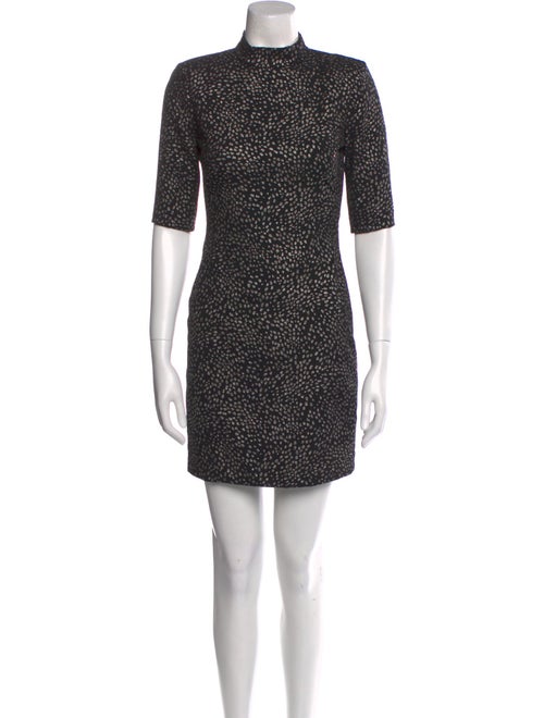 Alice + Olivia Mock Neck Mini Dress