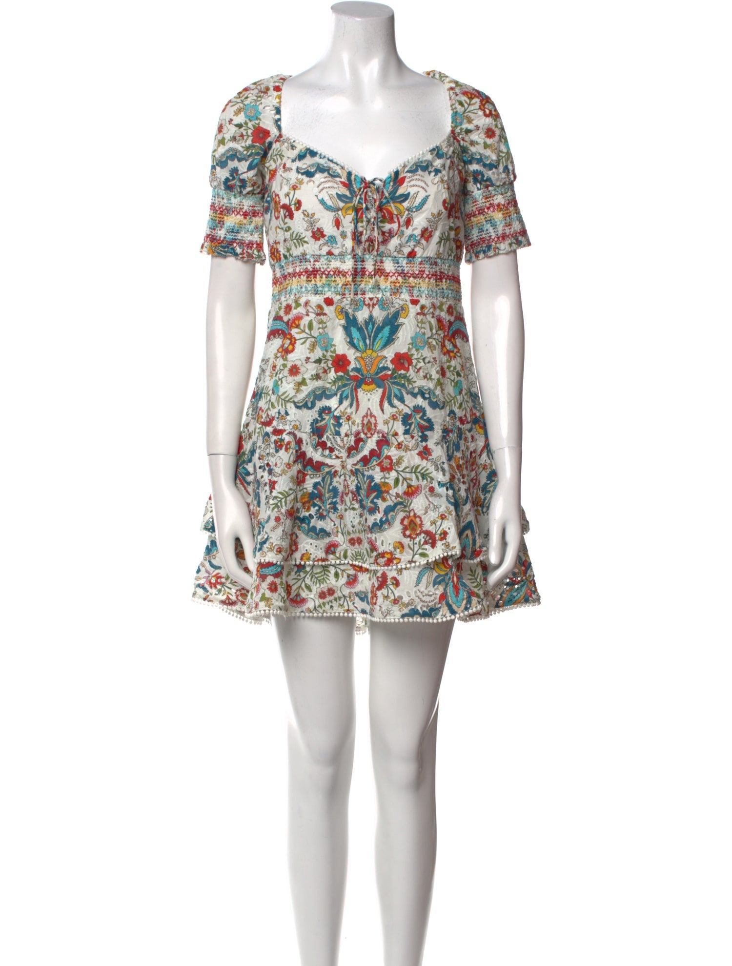 Alice + Olivia Floral Print Mini Dress