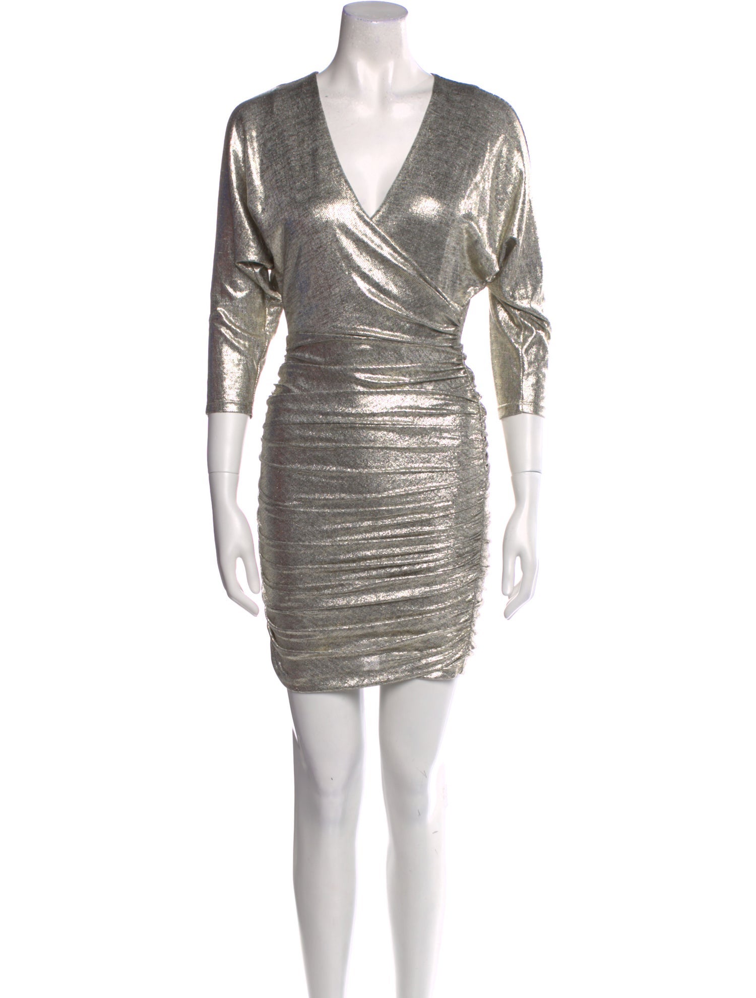 Alice + Olivia V-Neck Mini Dress