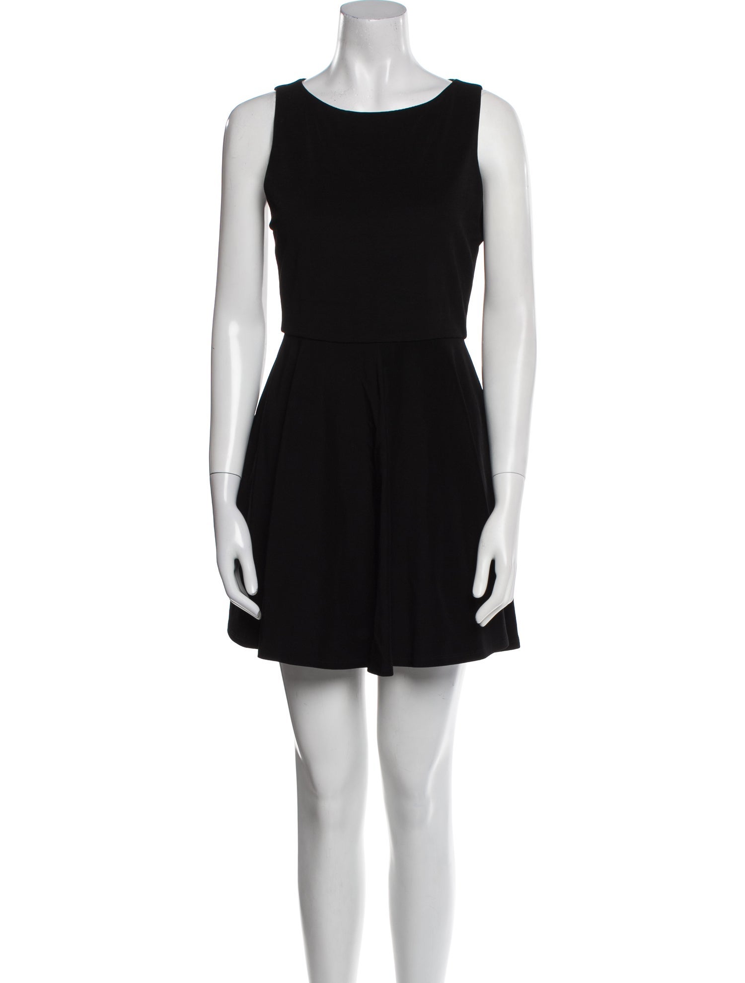 Alice + Olivia Bateau Neckline Mini Dress