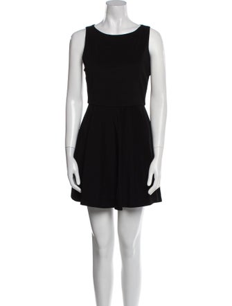 Alice + Olivia Bateau Neckline Mini Dress