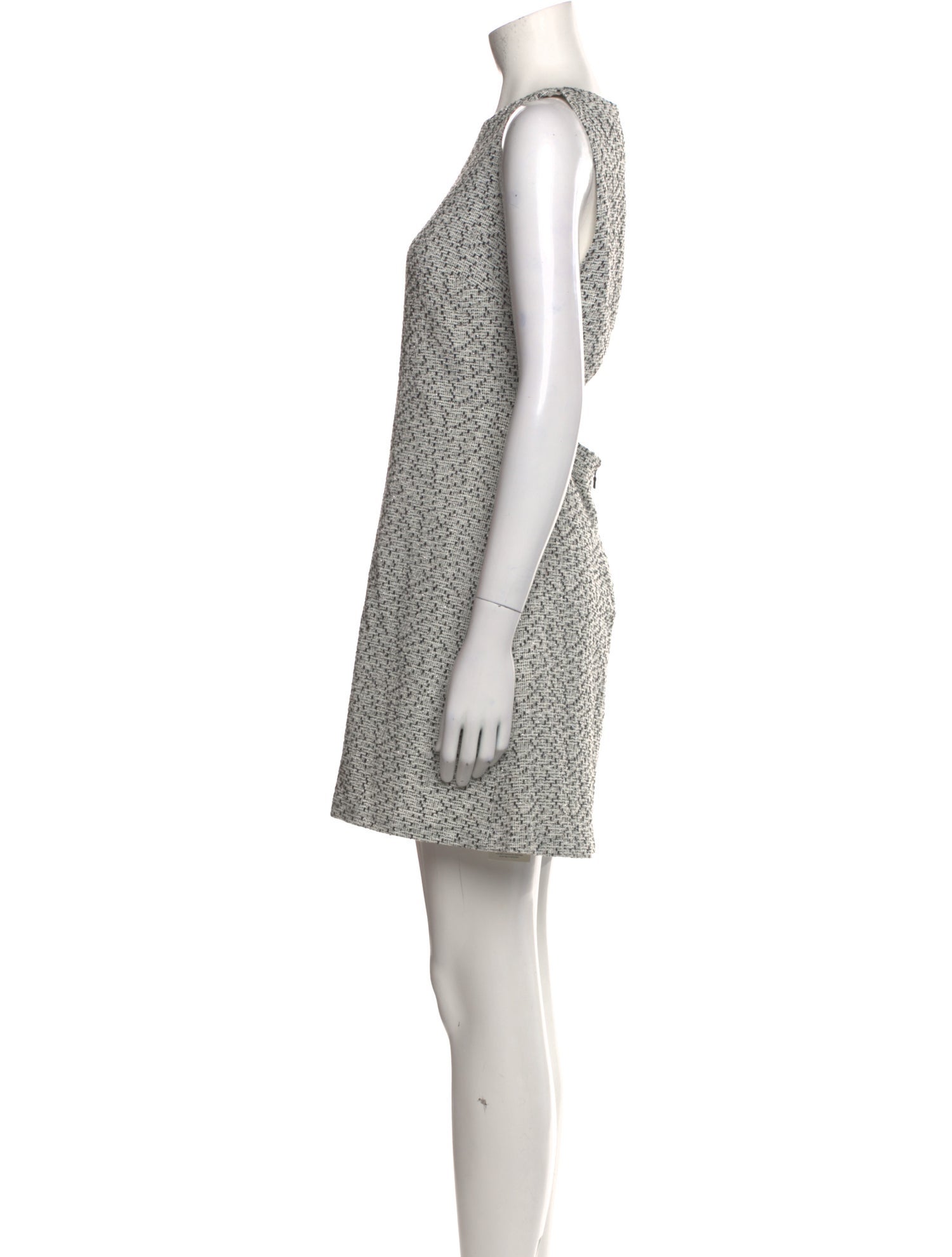 Alice + Olivia Bateau Neckline Mini Dress