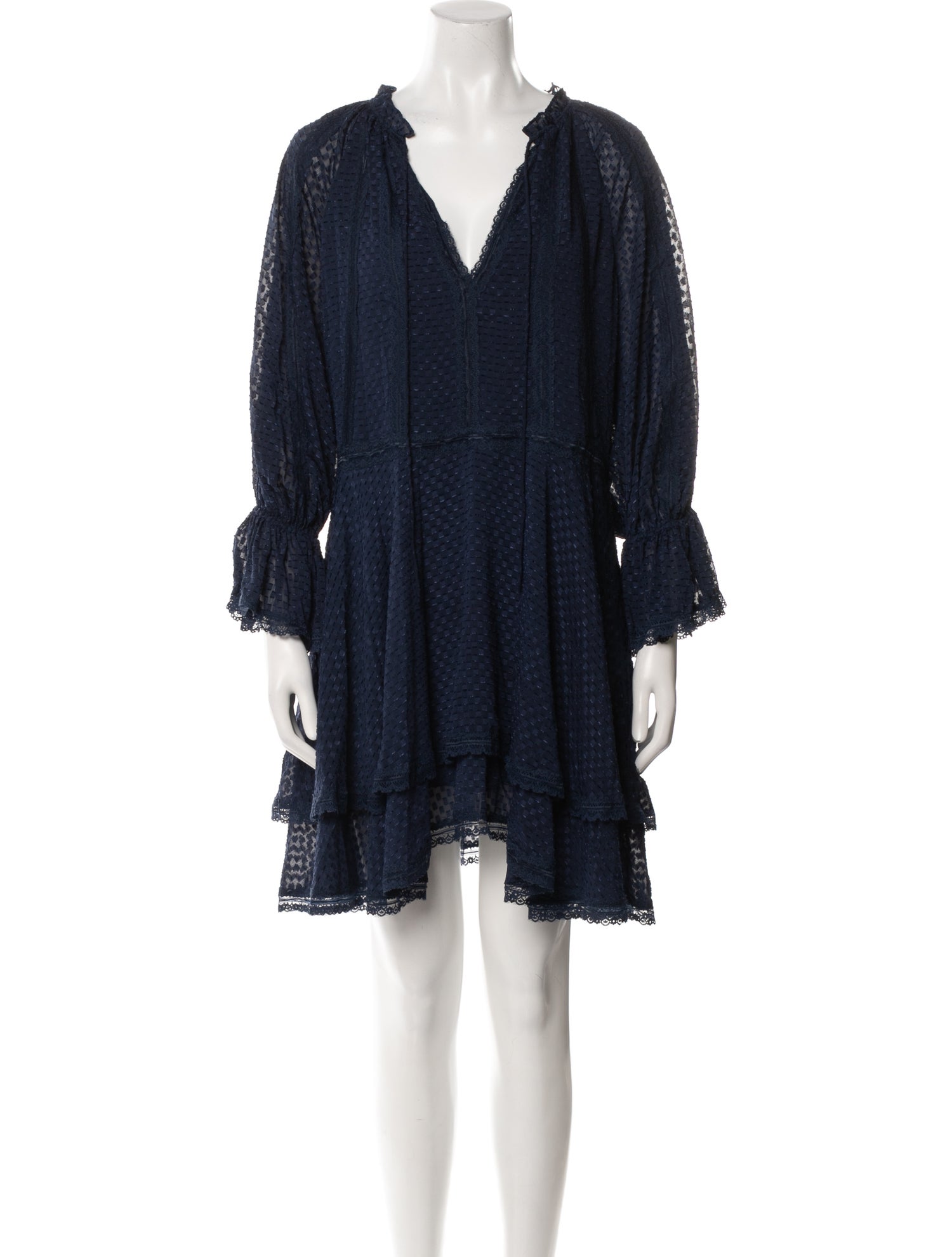 Alice + Olivia V-Neck Knee-Length Dress