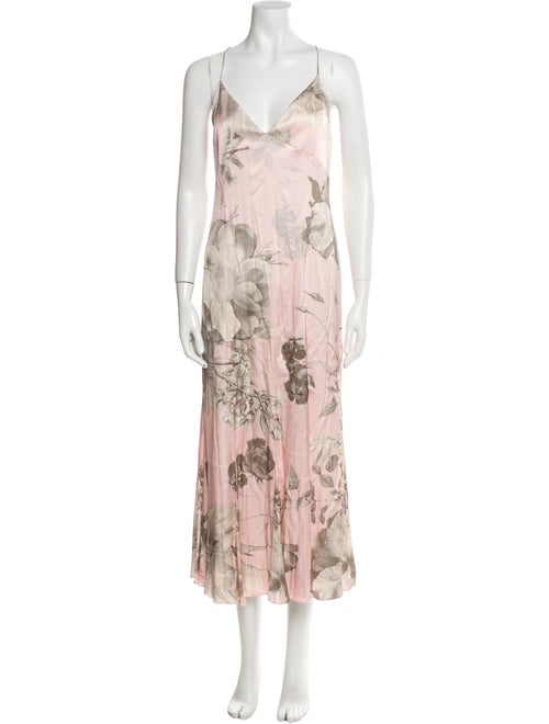 Alice + Olivia Floral Print Long Dress