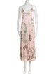 Alice + Olivia Floral Print Long Dress
