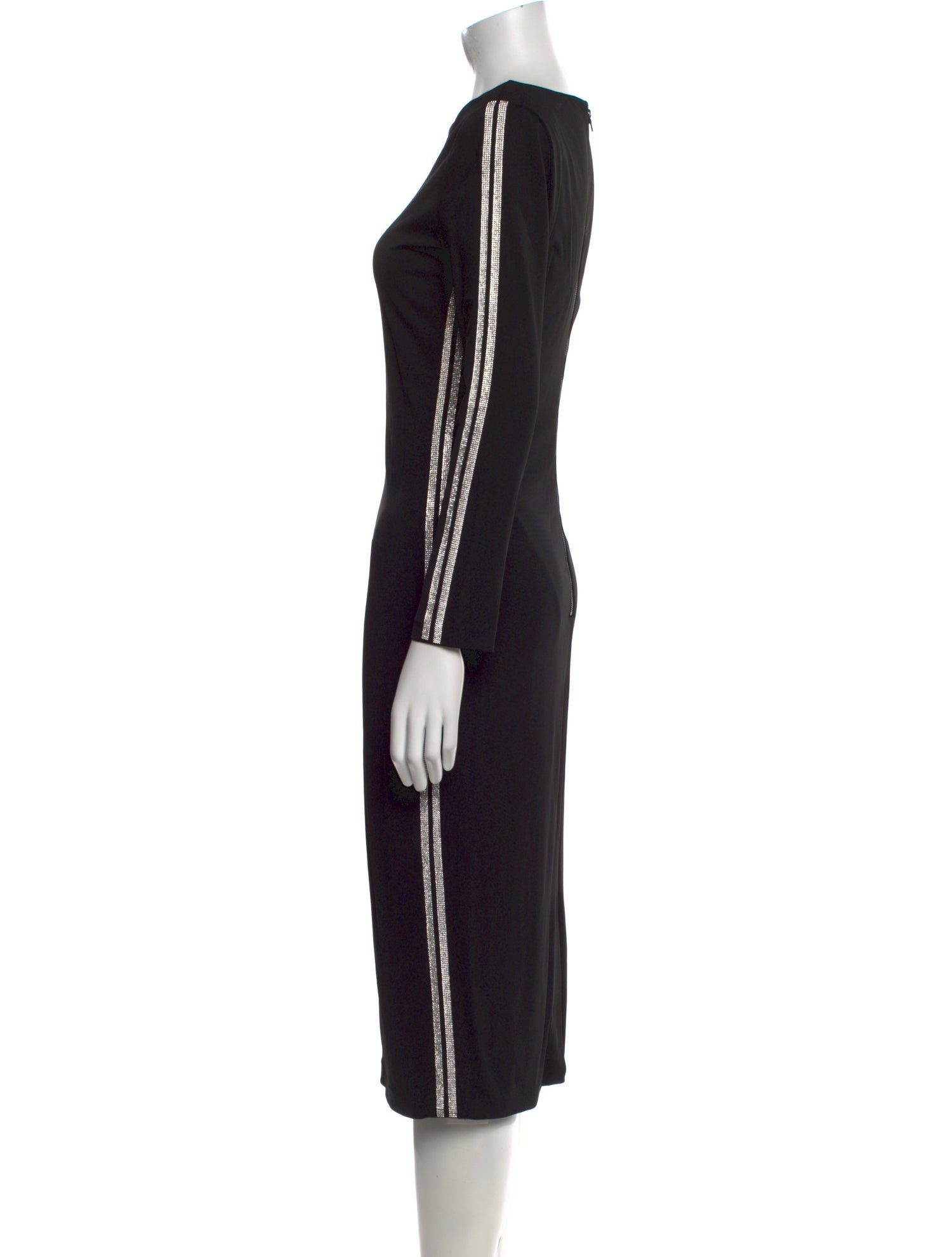 Alice + Olivia Bateau Neckline Midi Length Dress