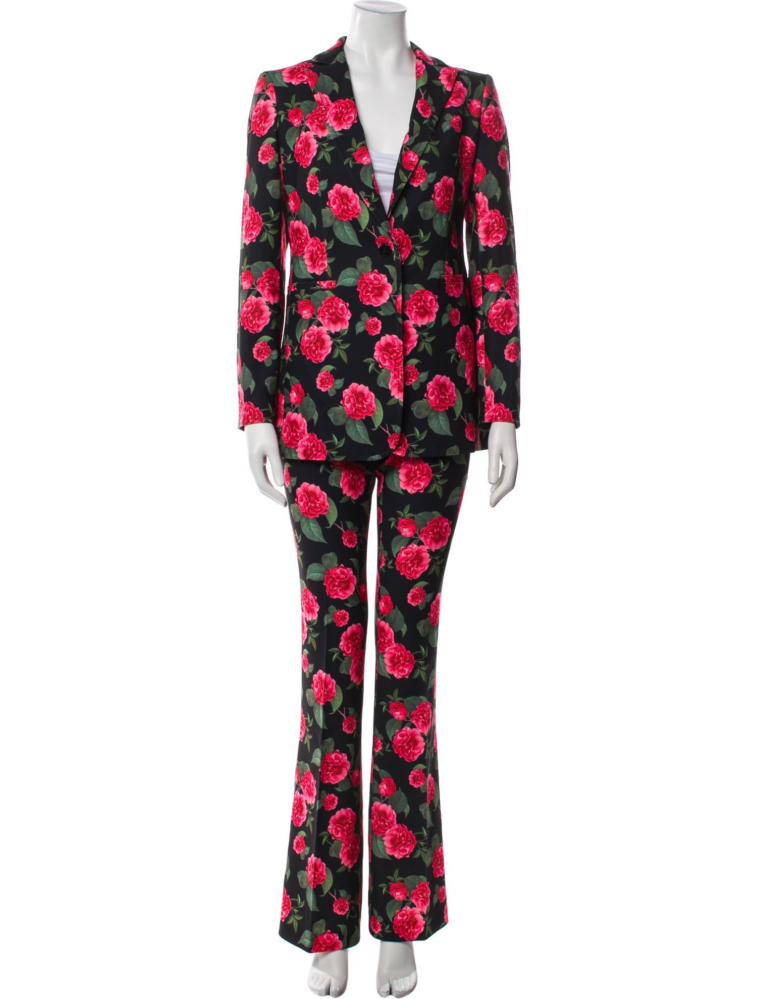 Alice + Olivia Floral Print Pantsuit